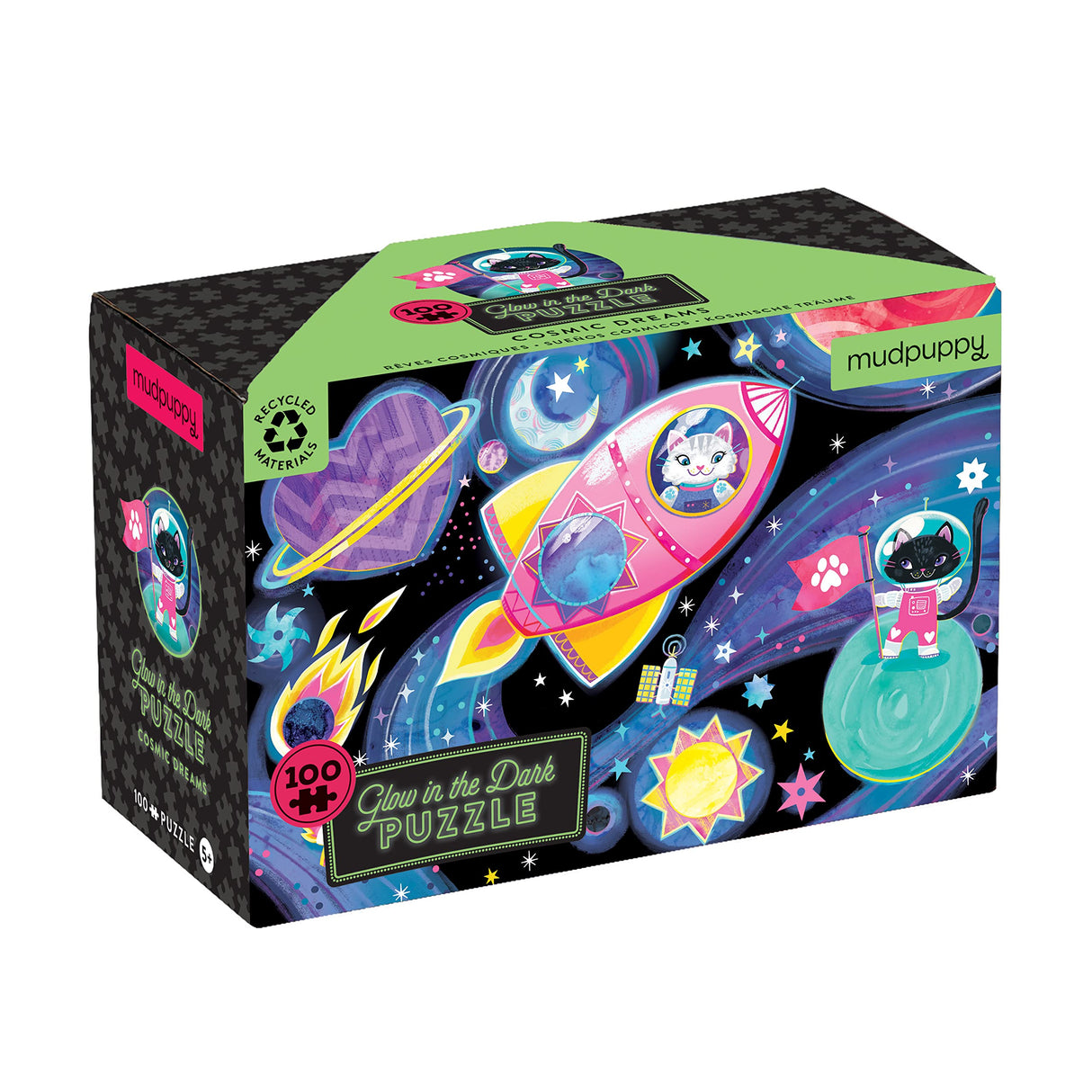 Mudpuppy Cosmic Dreams 100 Piece Glow in The Dark Puzzle Mudpuppy
