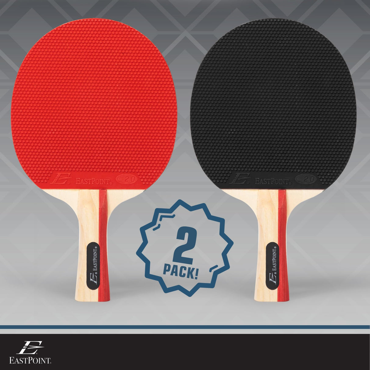 EastPoint Sports 2 Player Table Tennis Paddle Set - includes 2 Pip-Out Ping Pong Paddles EastPoint Sports