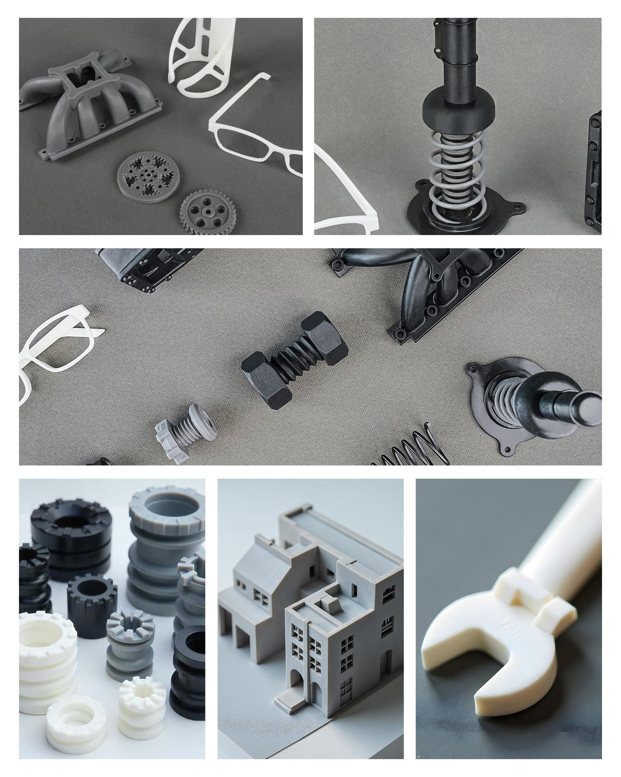 Inslogic Nylon-Like Tough 3D Printer Resin, High Impact Resistance & Flexibility for LCD, DLP, SLA Resin 3D Printers, Durable, Low Shrinkage, 365-405nm UV-Curing Resin for Functional Parts, 1kg, Black Inslogic