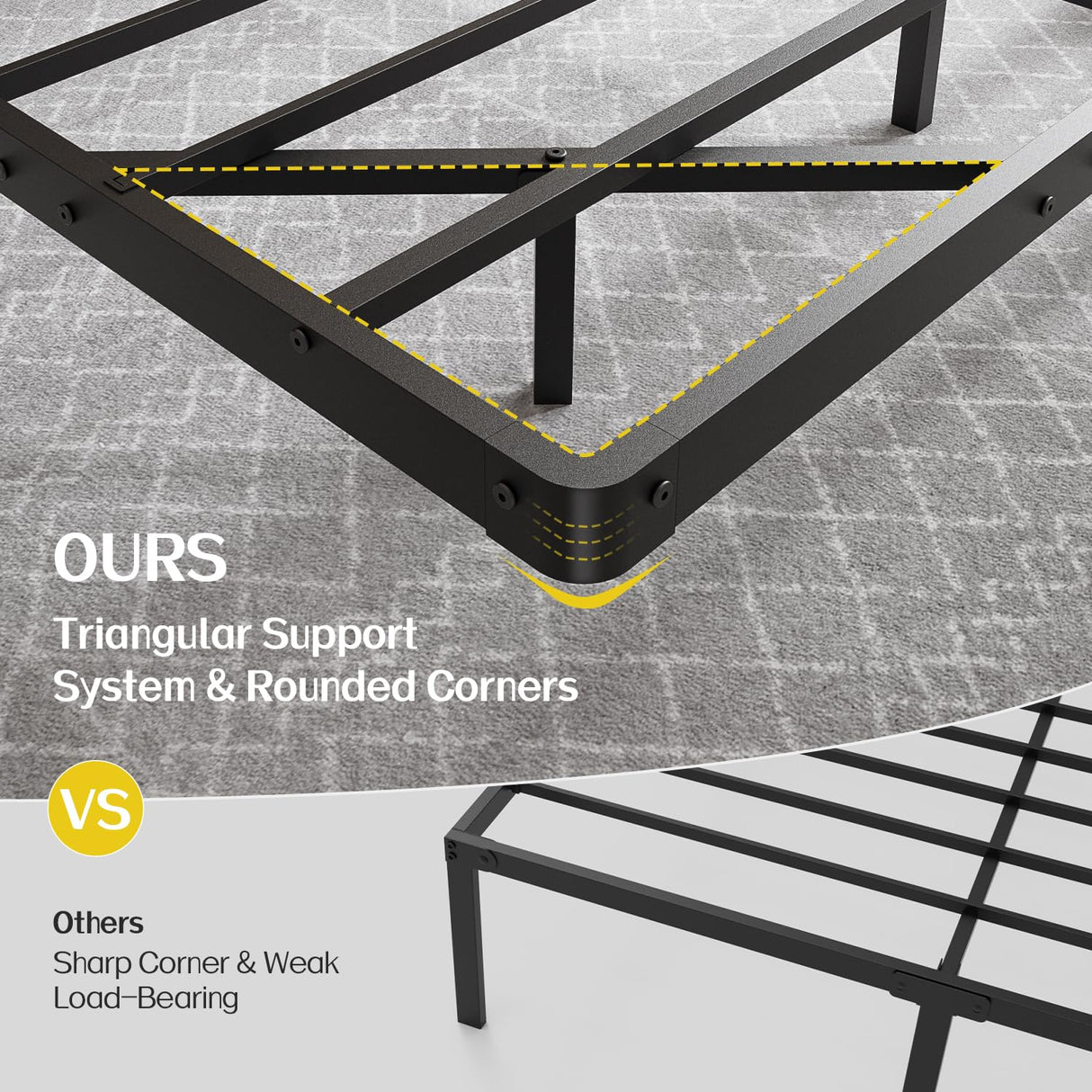 Full Size Modern Floating Bed Frame with Smart LED Lights, USB Charging Station, Sturdy Metal Platform, No Box Spring Needed, and Easy Assembly Liians