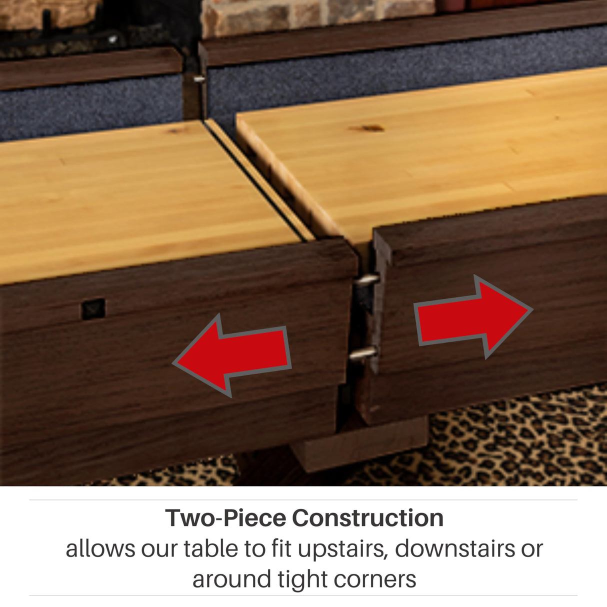 Freetime Fun 12 FT Shuffleboard Table Multi Game Solid Wood Game Tables for Game Room - Shuffle board Bowling Pin Set, Pucks, Wax and Brush - Two 6' Pieces (Espresso) Freetime Fun