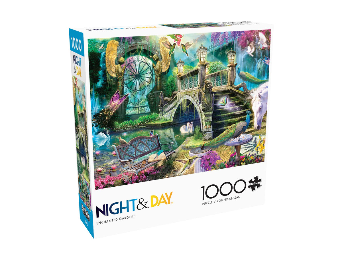 Buffalo Games - Enchanted Garden - 1000 Piece Jigsaw Puzzle for Adults Challenging Puzzle Perfect for Game Nights - 1000 Piece Finished Size is 26.75 x 19.75 Buffalo Games