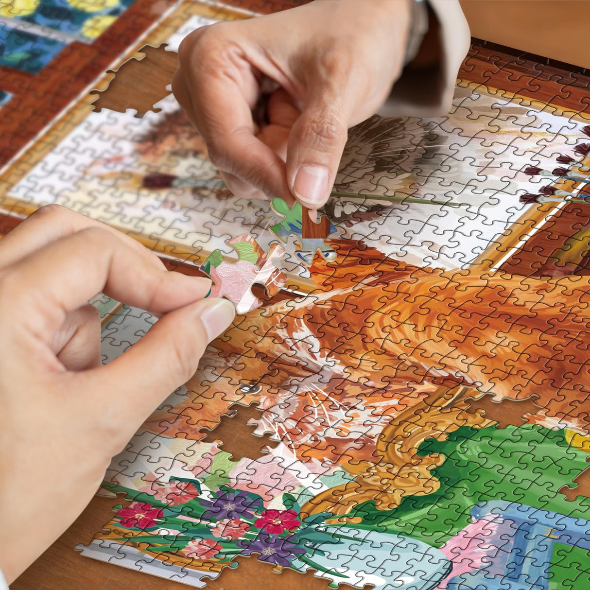 Funny Cat Puzzles for Adults 1000 Pieces, Cat Tiger Jigsaw Puzzle, Kitten Jigsaw Puzzles Animals for Home Decoration IdeaBazar