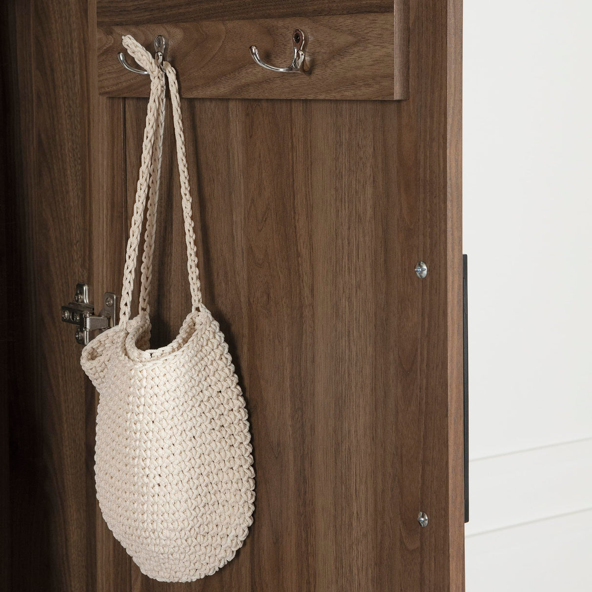 South Shore Acapella Wardrobe Armoire, Natural Walnut South Shore