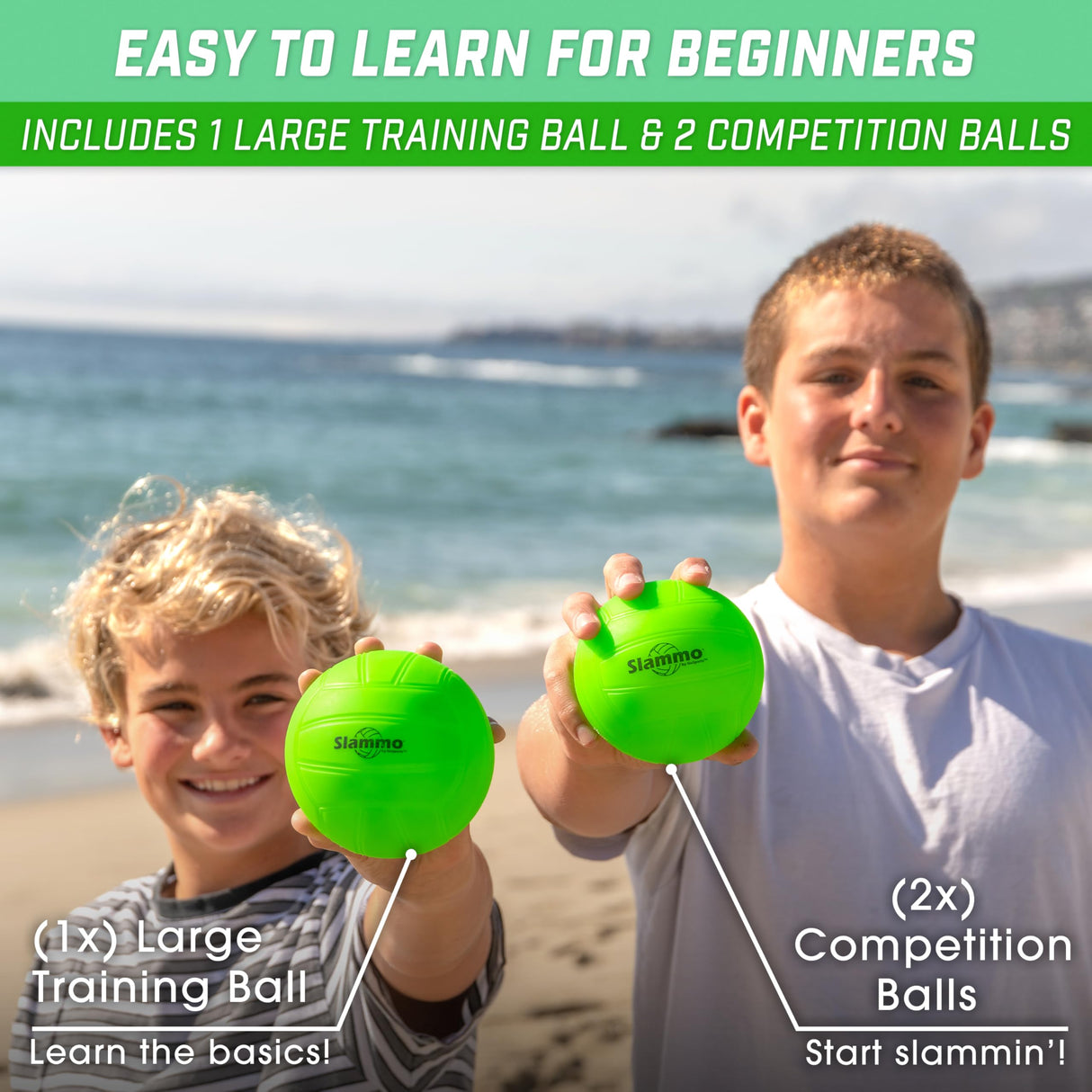 GoSports Slammo Game Set (Includes 3 Balls, Carrying Case and Rules) - Outdoor Lawn, Beach & Tailgating Roundnet Game for Kids, Teens & Adults GoSports