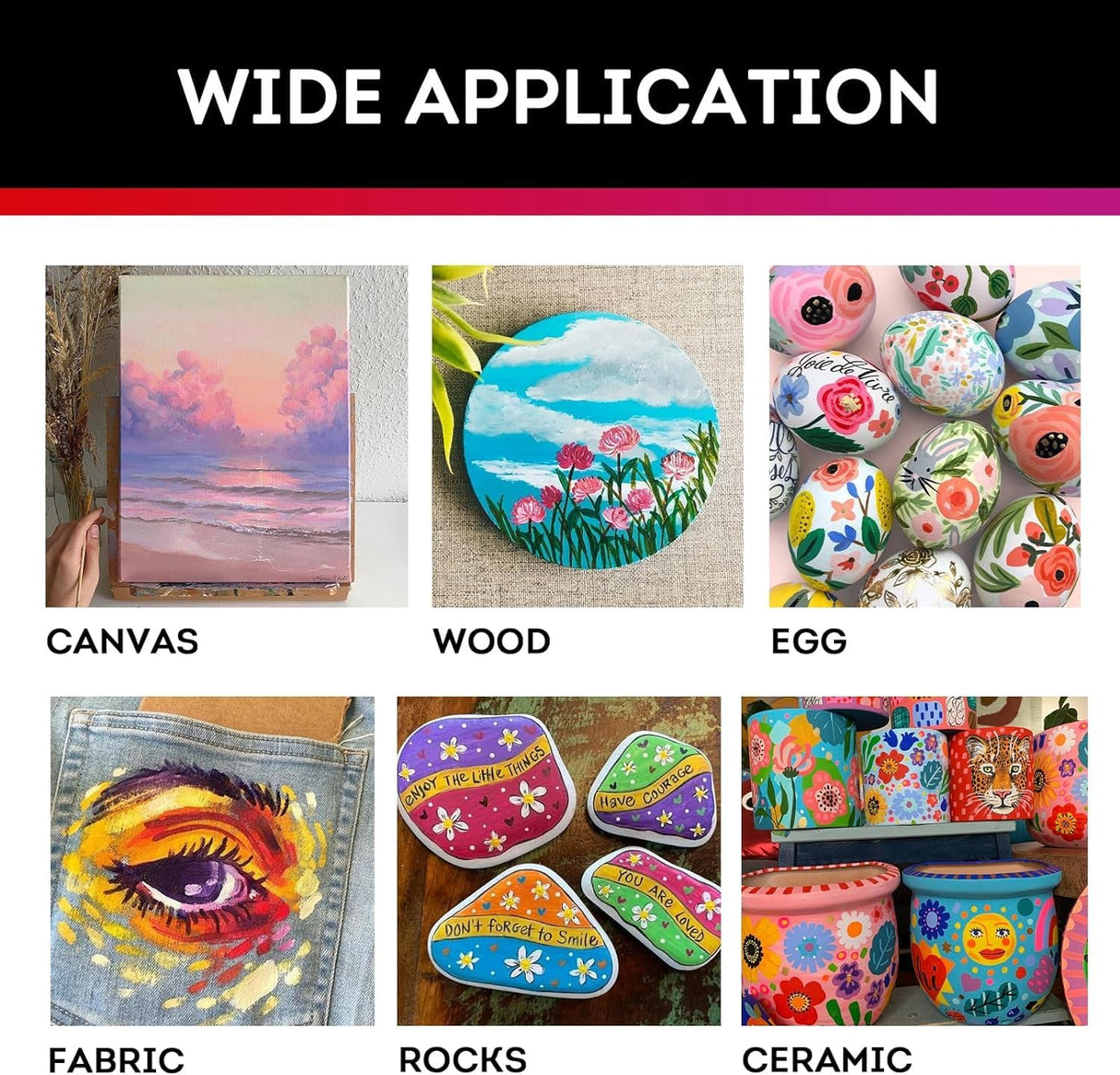 ABEIER Large Bulk Acrylic Paint Set, 15 Colors (473 ml/16 fl oz), Matte Finish, Rich Pigments, Non-Toxic Paints for Painting on Canvas Crafts Wood Ceramic, Ideal for Beginners and Students ABEIER