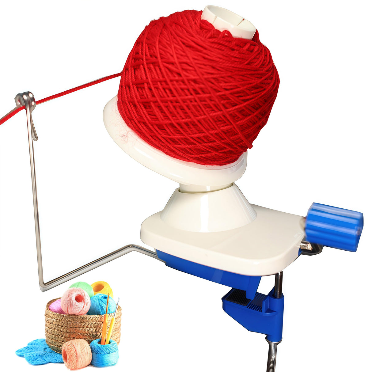 Yarn Winder - Fast & Easy Yarn Ball Winder Tool, No Setup Required Yarn Cake Winder, Portable Manual Yarn Winder for Crocheting & Knitting Missraza