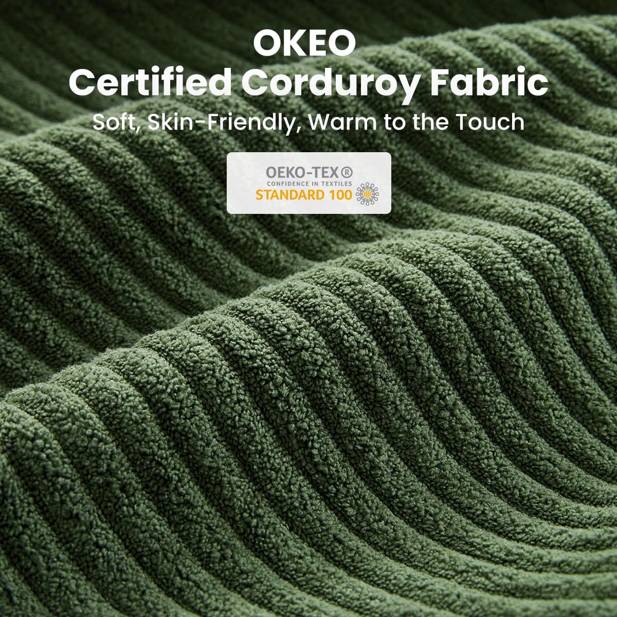 CHIC HOUSE Pull Out Sofa Bed, Full Size Sleeper Sofa, 2-in-1 Convertible Corduroy Couch with USB Charging, Memory Form Couch for Living Room, Apartment and Small Space CHIC HOUSE