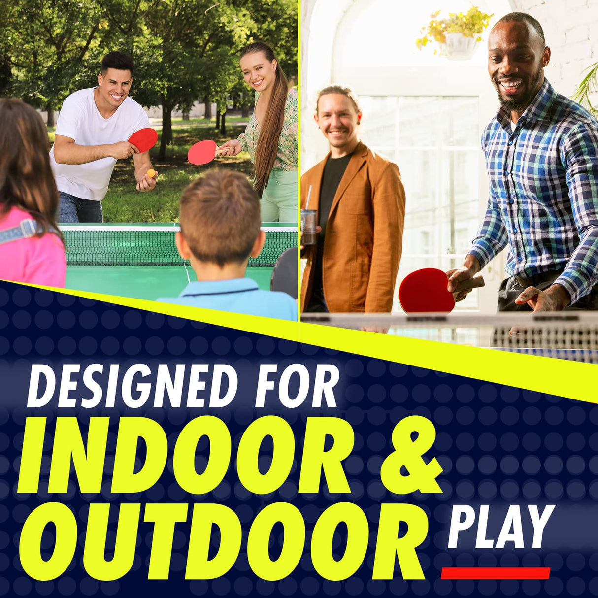 NIBIRU SPORT Professional Ping Pong Paddles Set of 2 - Table Tennis Paddles Set of 2 with 4 Balls and Carry Bag/Storage Case - Table Tennis Equipment & Ping Pong Accessories NIBIRU SPORT