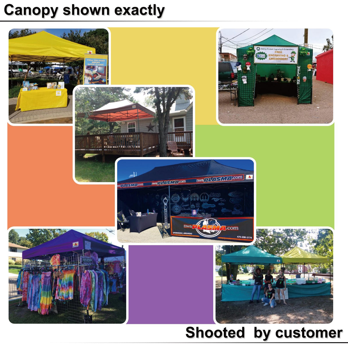 ABCCANOPY 10x20 Pop up Canopy Tent with Sidewalls - Easy up Canopies with Awning, Outdoor Tents for Parties, Market, Commercial Events, White ABCCANOPY