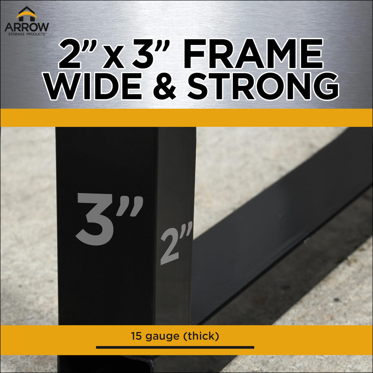 Arrow Carports Galvanized Steel Carport, with 1-Sided Enclosure, Compact Car Metal Carport Kit, 20' x 24' x 7', Charcoal Arrow