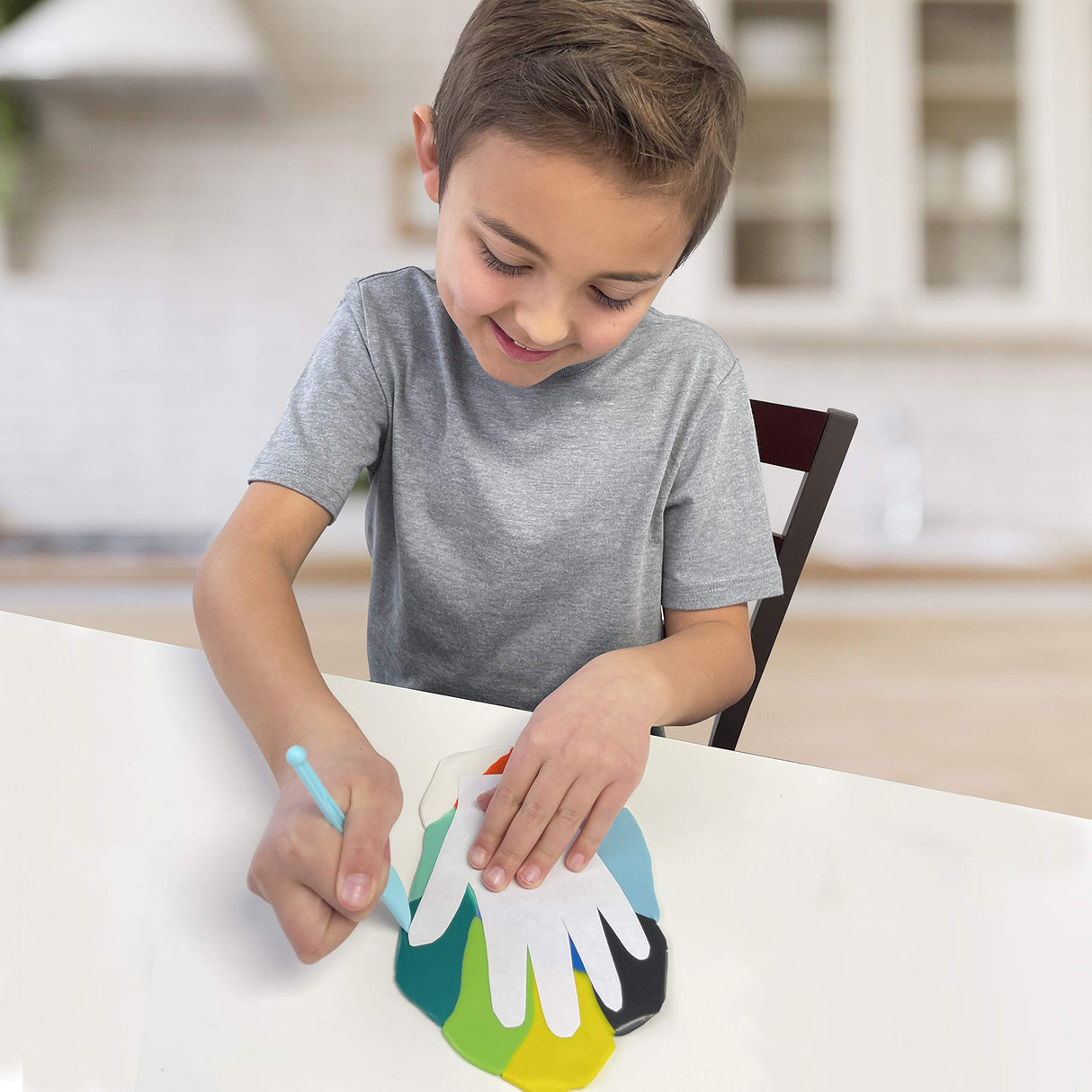 Hapinest Make Your Own Clay Handprint Bowl Kit for Kids, Art and Crafts for Boys & Girls, Kids DIY Craft Kit, Clay Bowl Handprint Kit for Kids, Handprint Kit Clay Craft Kit Ages 6 7 8-12 & Up Hapinest