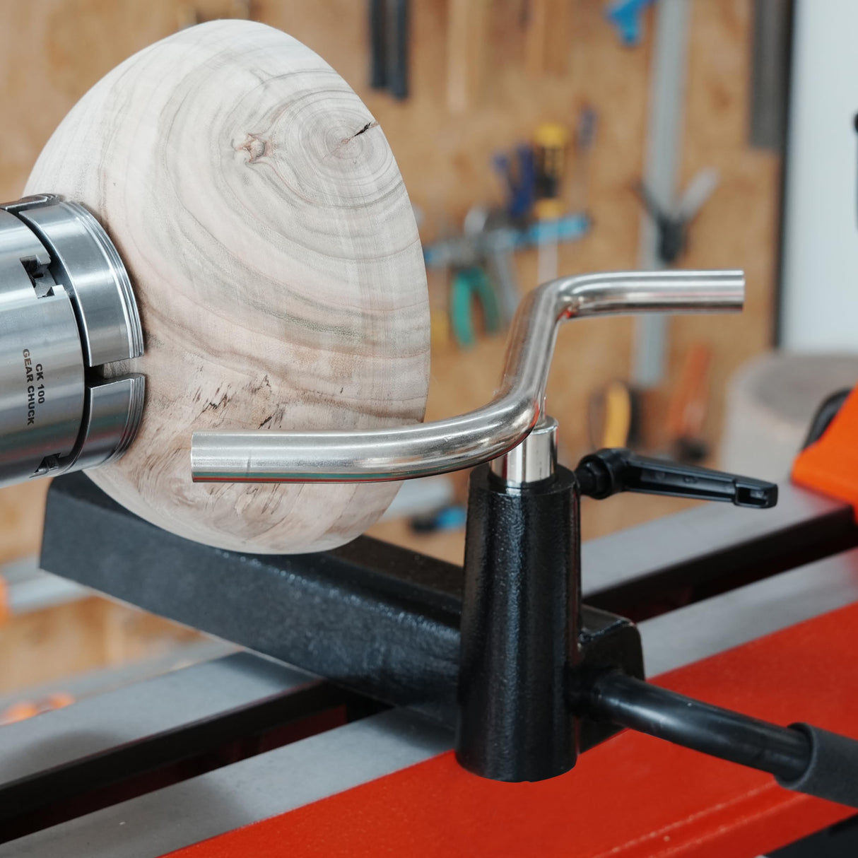 BMWOOD S Shaped Stainless Steel Tool Rest Set with 1" and 5/8" Stems for Woodturning Lathe Bowl Turning. BMWOOD