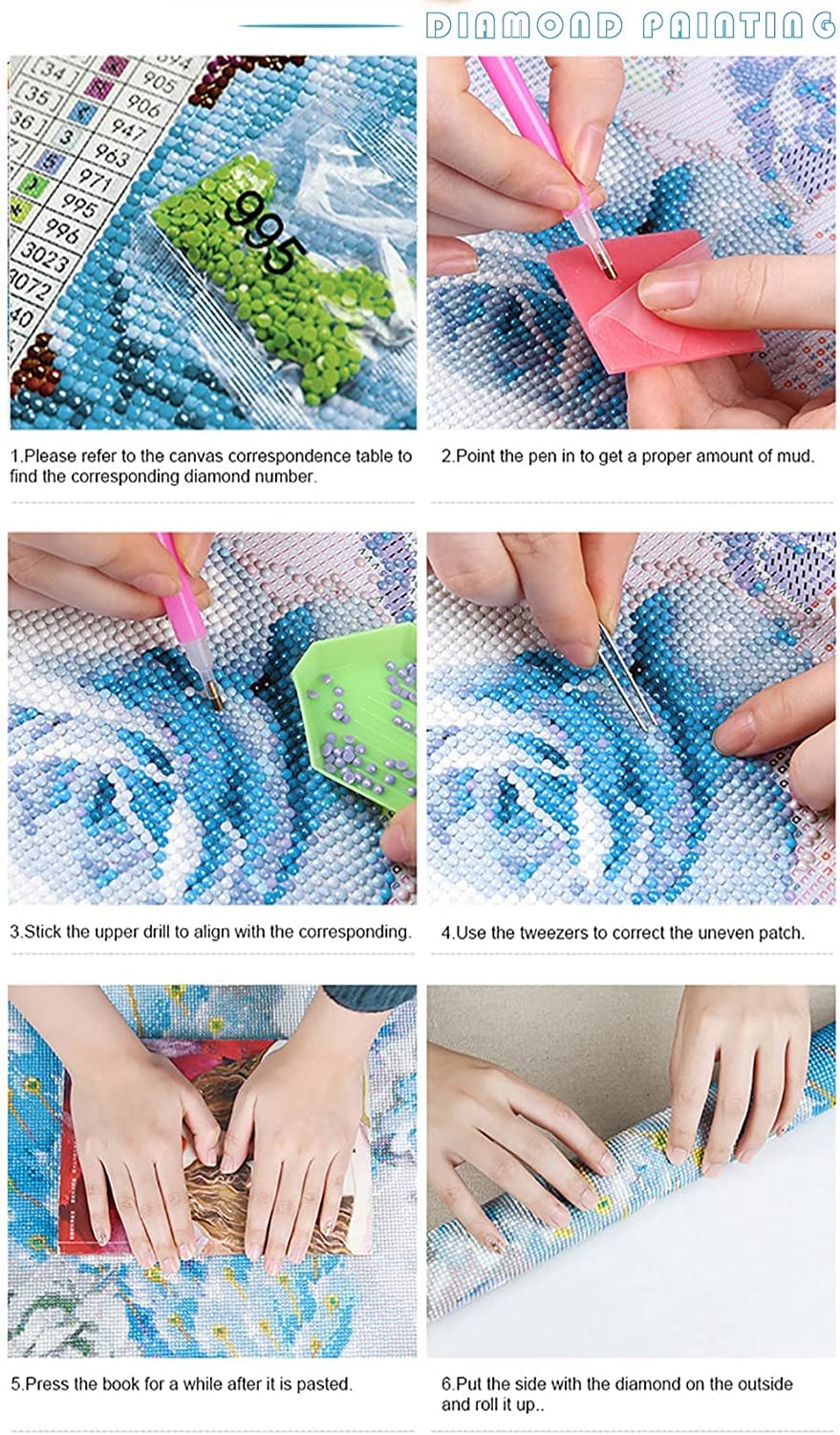 KEUASDV Diamond Painting Kits for Adults, Christmas Cabin 5D DIY Diamond Art Kits Full Drill Diamond Dots for Gift Wall Decor and Relaxation Gem Arts 12x16 inch KEUASDV