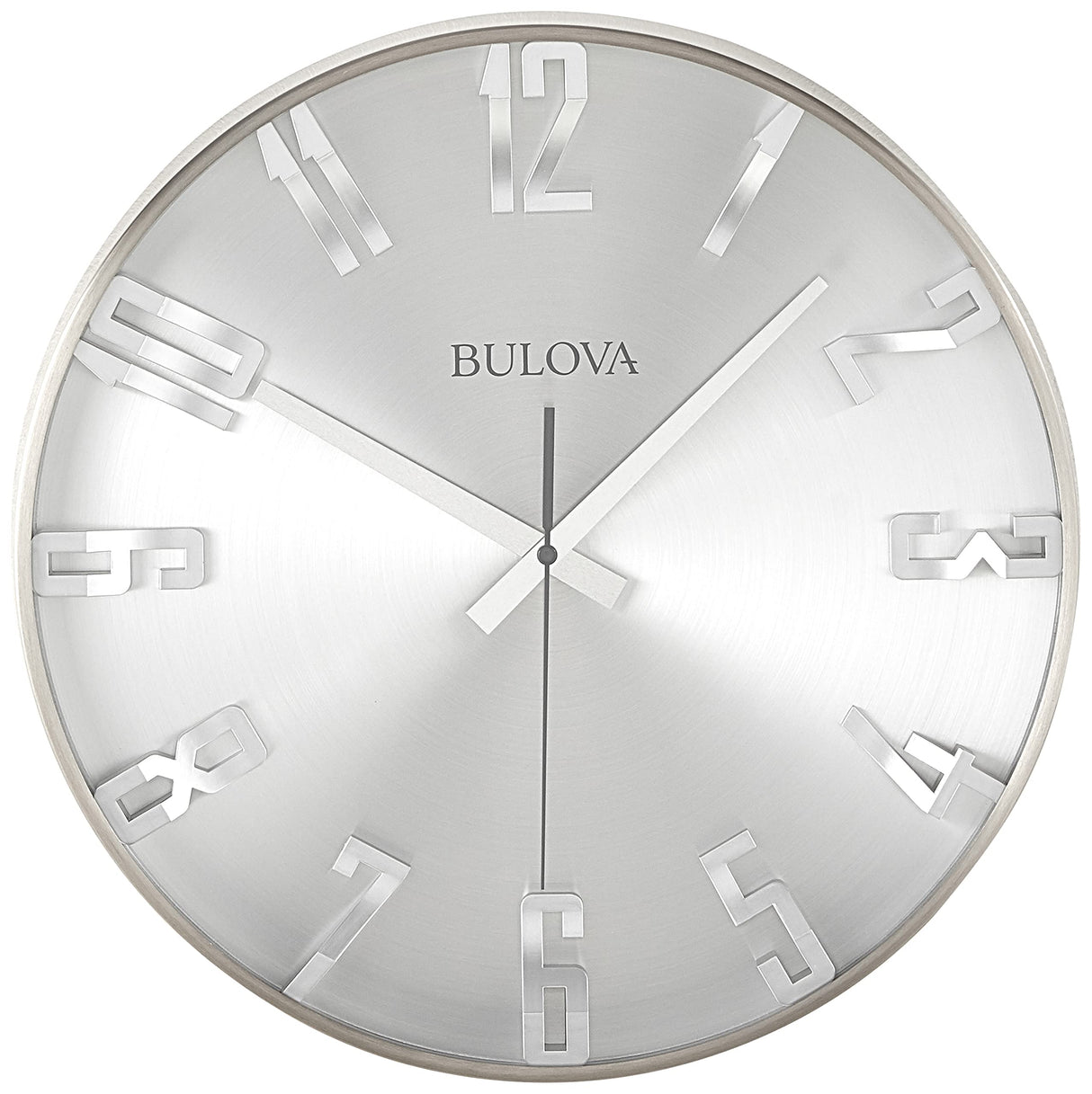 Bulova C4846 Director Wall Clock, Satin Pewter Finish Bulova