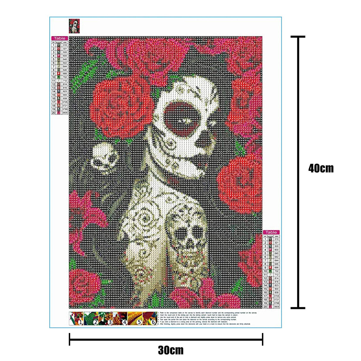 Arizona Desert Diamond Painting DIY 5D, Numbering Kit, Native America Crystal Rhinestone Diamond Painting Mountain Landscape Pictures Cacti Plants Artwork Home Decor Adults Gift(12''Wx 16''H) TUMOVO