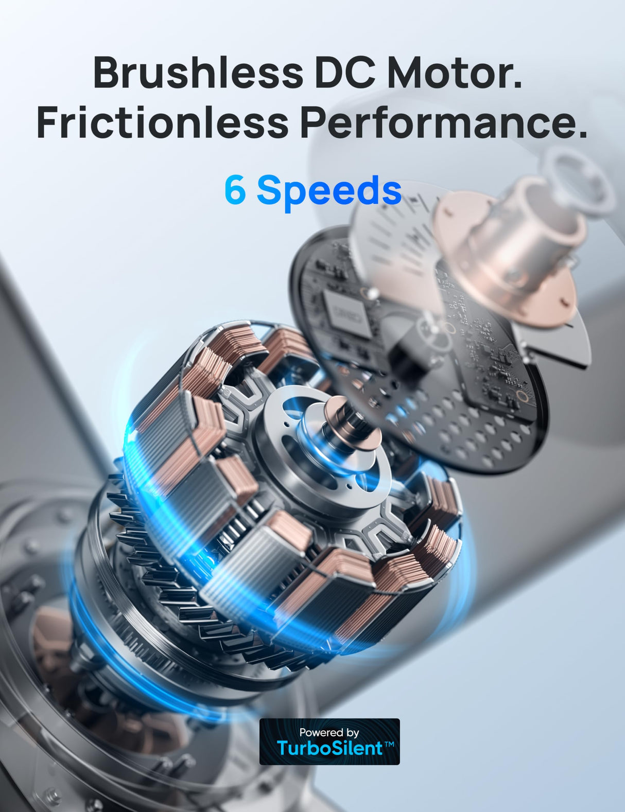 Dreo Ceiling Fans with Lights and Remote, 52 Inch, 6 Speeds, 5 Color Tones Dimmable LED, Quiet Reversible DC Motor, 8H Timer, Black Ceiling Fan for Bedroom, Living Room, Easy to Install Dreo