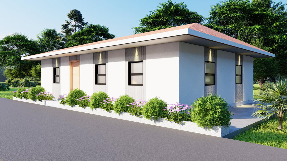 Generic 26x38 Three Bedroom Tiny Home Plans | Single Story | 936sqft | Wooden Modern Tiny Home Blueprints Generic