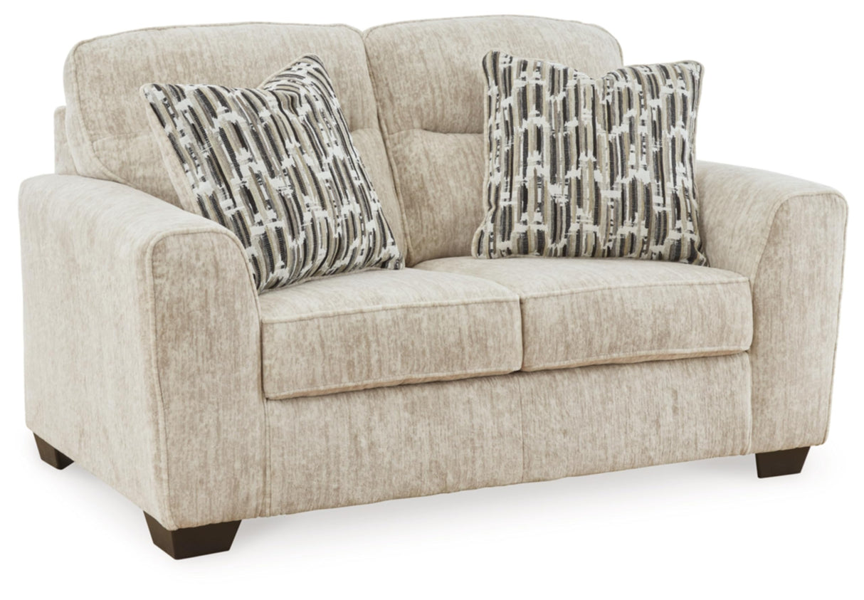 Signature Design by Ashley Lonoke Contemporary Loveseat for Living Room, Beige Signature Design by Ashley