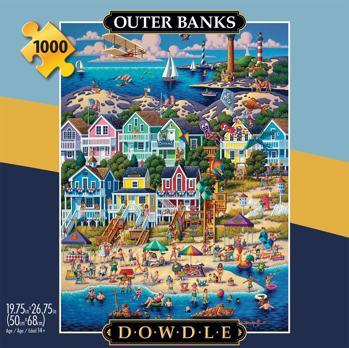 Buffalo Games - Dowdle - Outer Banks - 1000 Piece Jigsaw Puzzle for Adults -Challenging Puzzle Perfect for Game Nights - Finished Size is 26.75 x 19.75 Buffalo Games