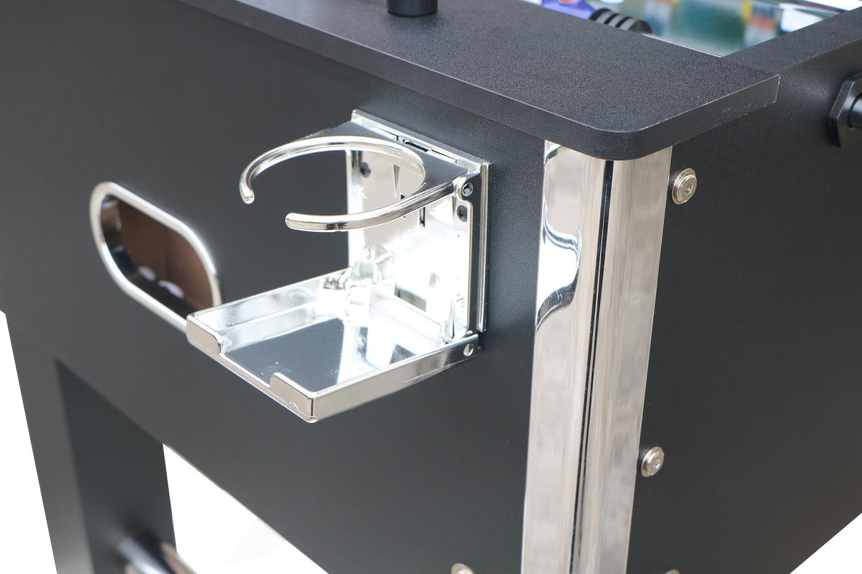 Foosball Table, 54.5'' Home Arcade Table Soccer with 4 Balls and 2 Cup Holders, Competition Foosball Table Set for Family Game Room, Adult Rrec Room, Basements or Bar Dithoko