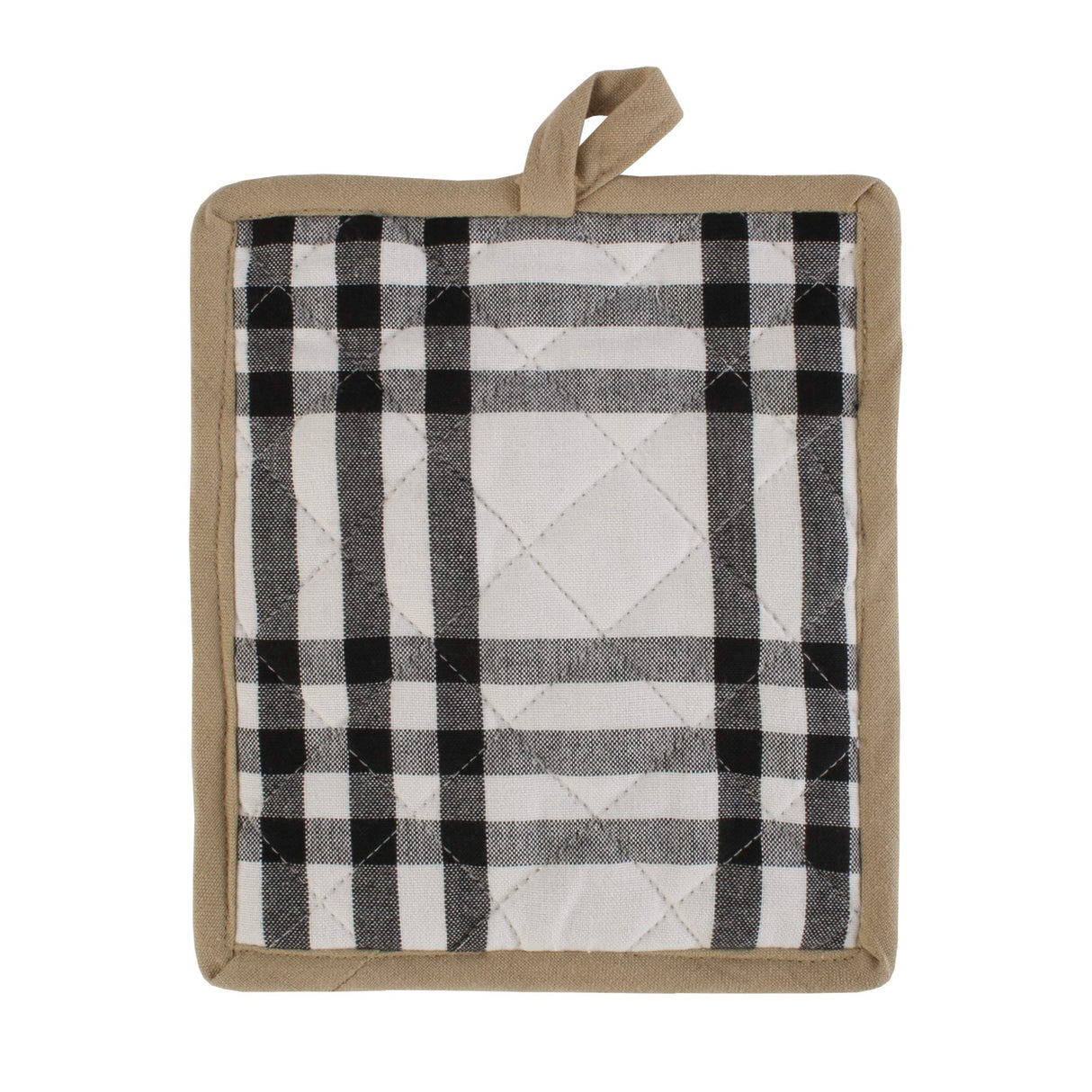 DII Home Sweet Farmhouse Kitchen Collection, Potholder/Oven Mitt/Dishtowel Set, Black, 4 Count DII