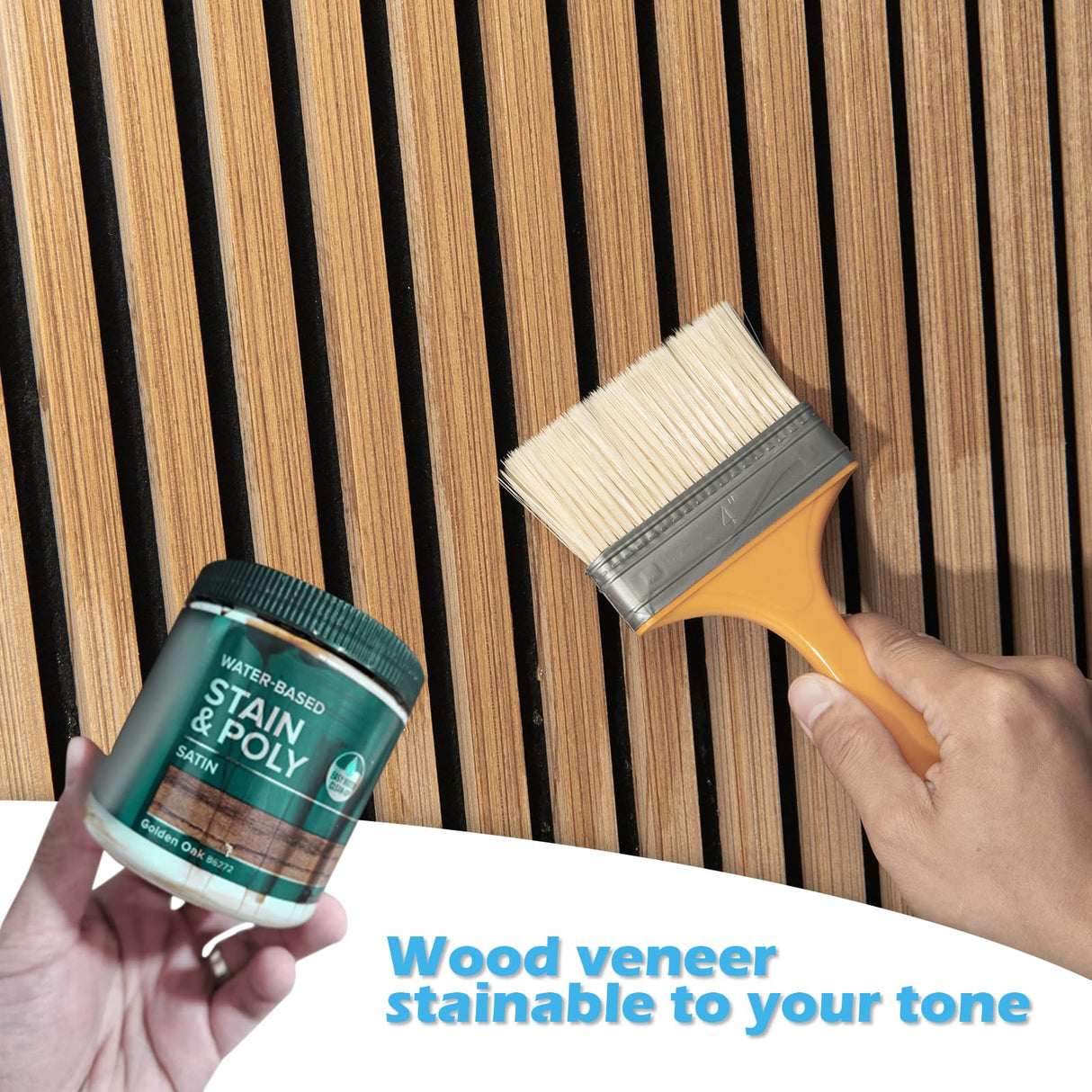 Art3d 2-Pack 108" x 12" Acoustic Wood Panels for Wall, Soundproof Wood Slat Panel for Wall and Ceiling, 3D Fluted Sound Absorbing Paneling for Interior Wall Decor, Living Room, Bedroom - Peach Art3d