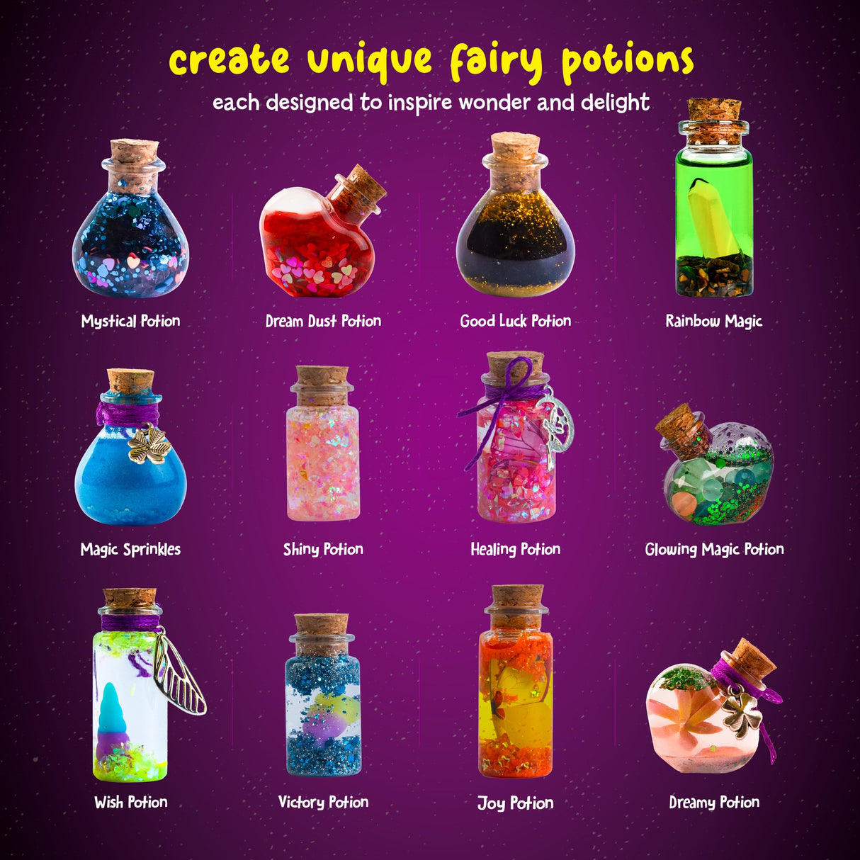 Dan&Darci Fairy Magic Potion Kit for Kids - Gifts for Girls - 6 7 8 9 10 Year Old Girl Gift - Christmas Ideas - Toys 8-10 7-8 - Arts and Crafts for Kid Ages 6-8 Years - Magical Workshop Craft Kits Dan&Darci