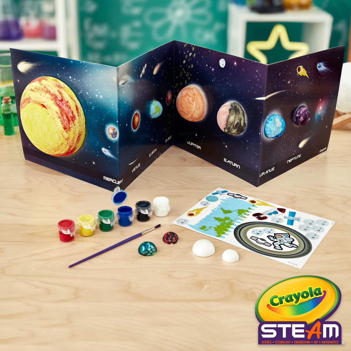 Crayola Solar System Science Kit, Educational Toy, Gift for Kids, Ages 7, 8, 9, 10 Crayola
