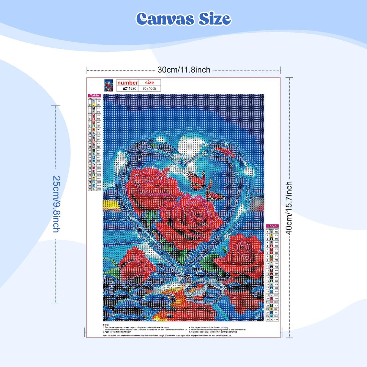 EOBROMD 5D Diamond Art Painting Kits for Adults Beginners Seaside, DIY Rose Kits for Adults, Full Round Drill Diamond Dot Gem Art Kits Home Wall Decor 12x16inch EOBROMD