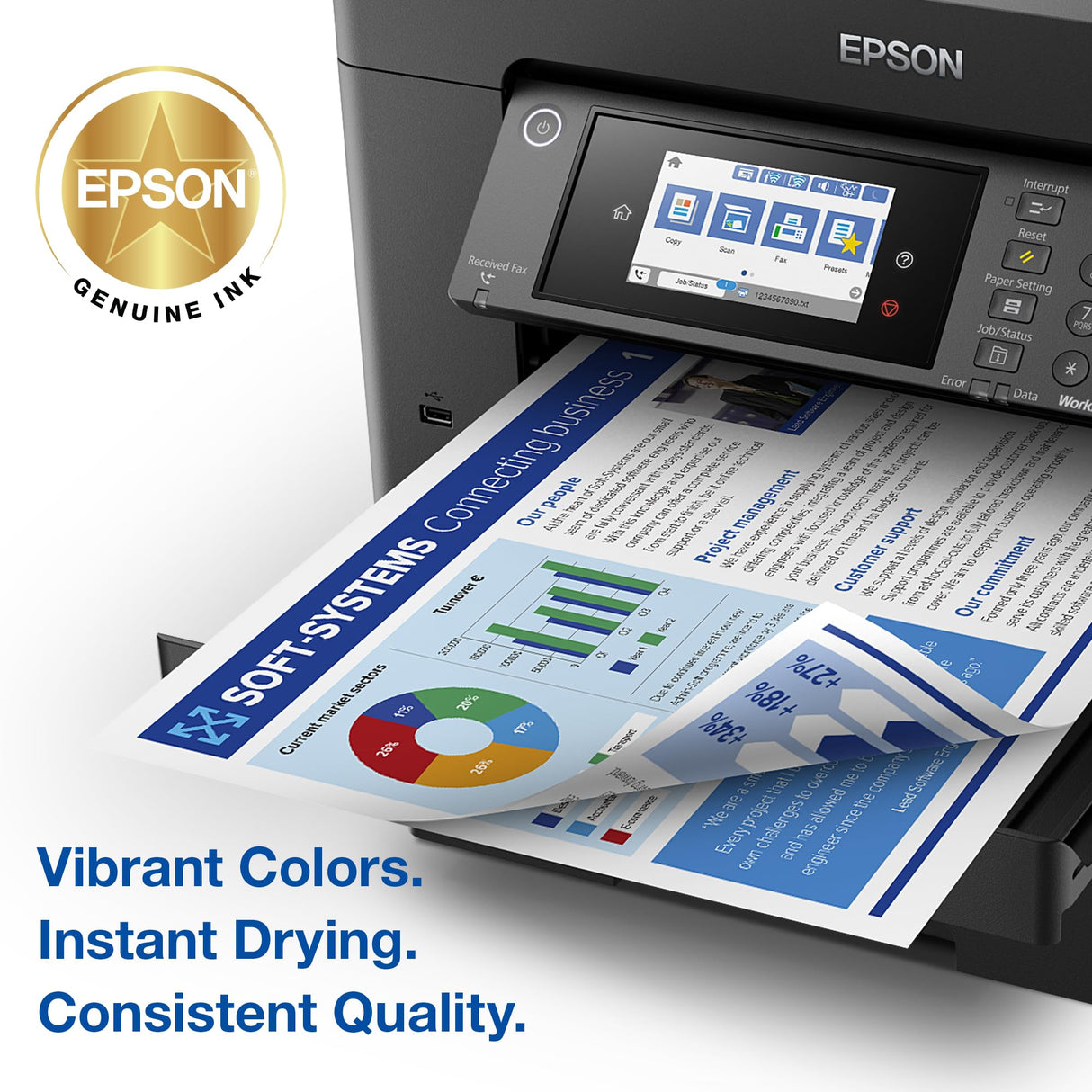 EPSON 812 DURABrite Ultra Ink High Capacity Black Cartridge (T812XL120-S) Works with WorkForce Pro WF-7310, WF-7820, WF-7840, WorkForce EC-C7000 Epson