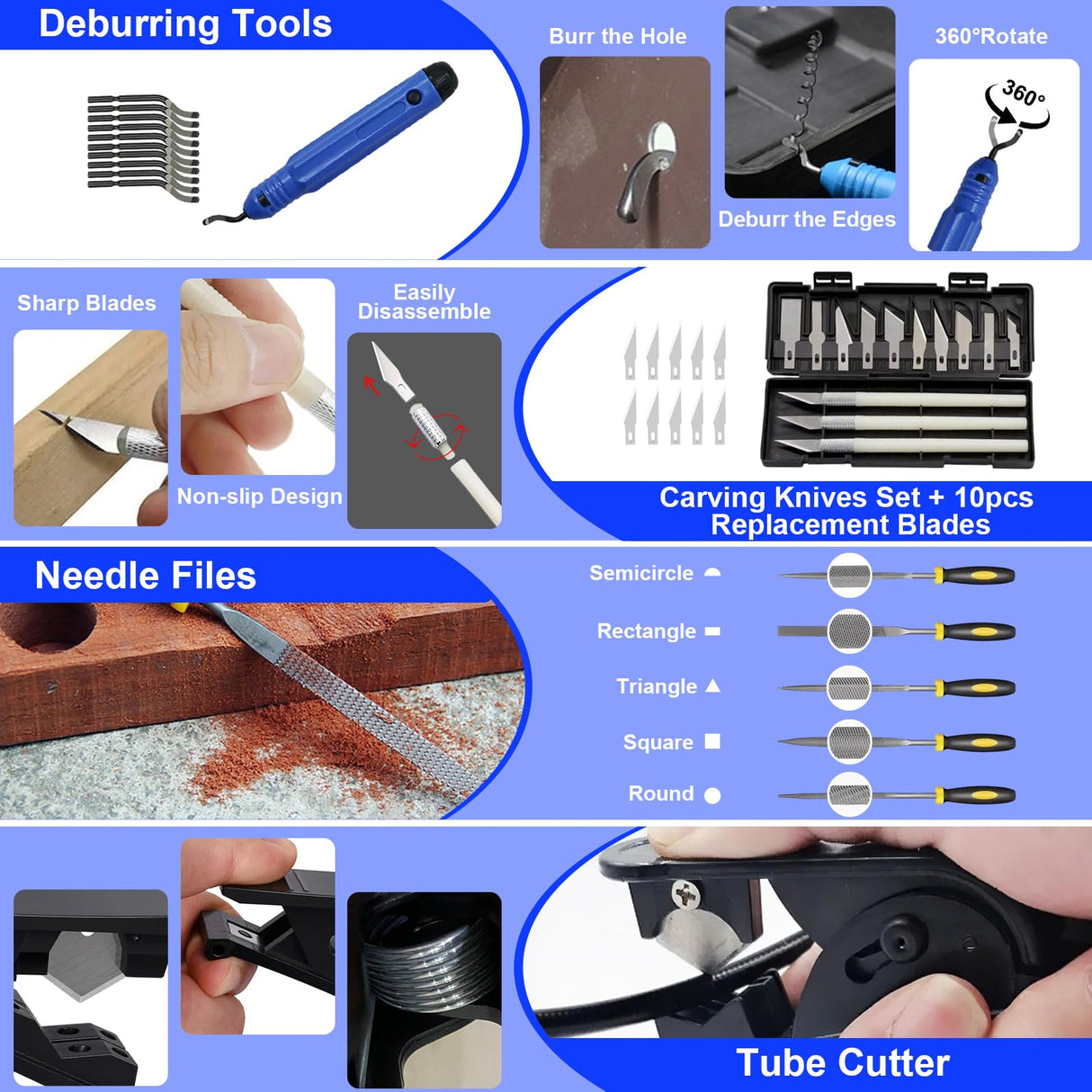 3D Printer Tools Kit, 139pcs 3D Printer Accessories Includes Nozzle Cleaning Needles, Deburring Tools, Removable Screwdriver Kit, Electric Polishing Machine, for 3D Print Removing, Cleaning, Finishing BILIPLE