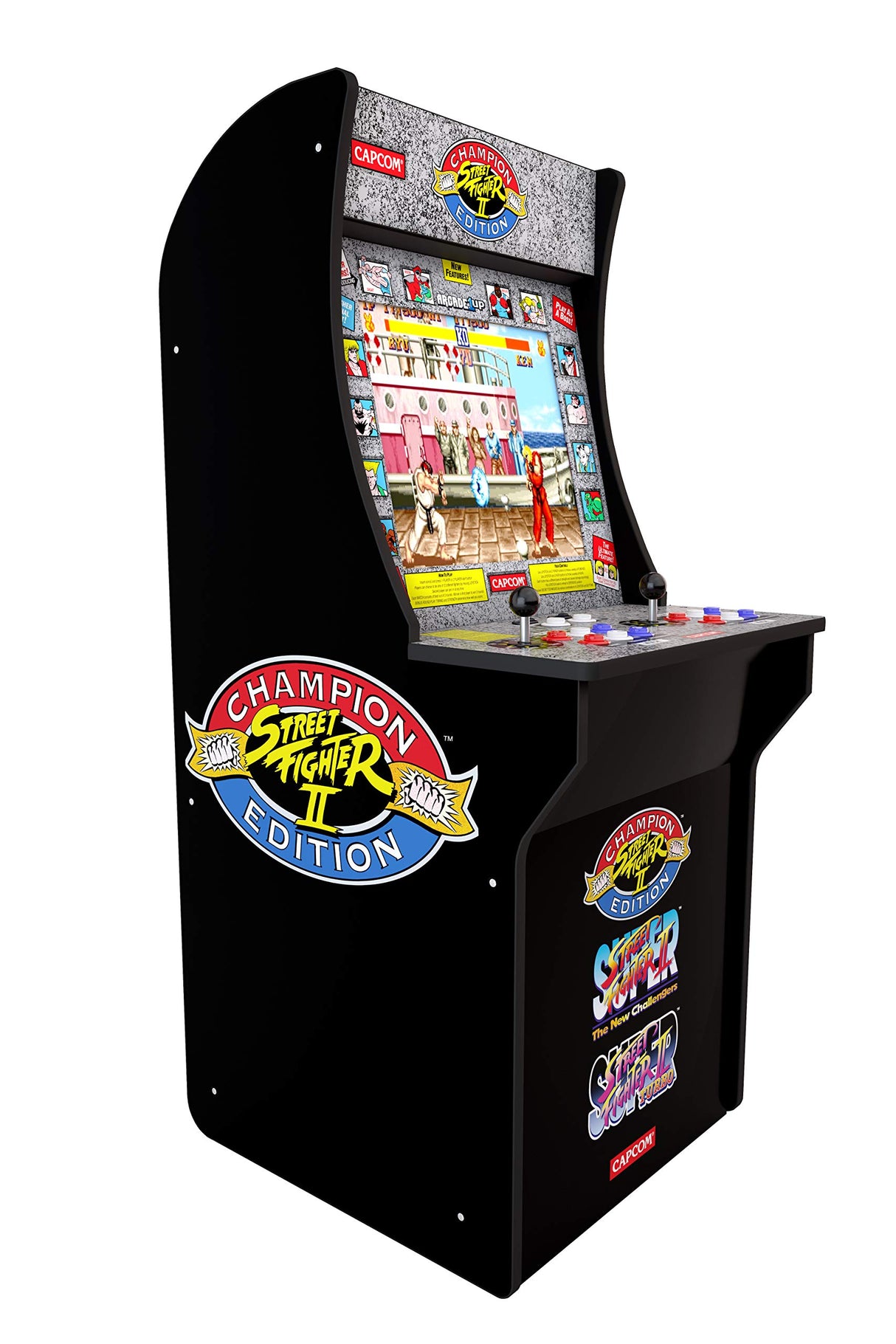 ARCADE1UP Street Fighter - Classic 3-in-1 Home Arcade, 4Ft ARCADE1UP