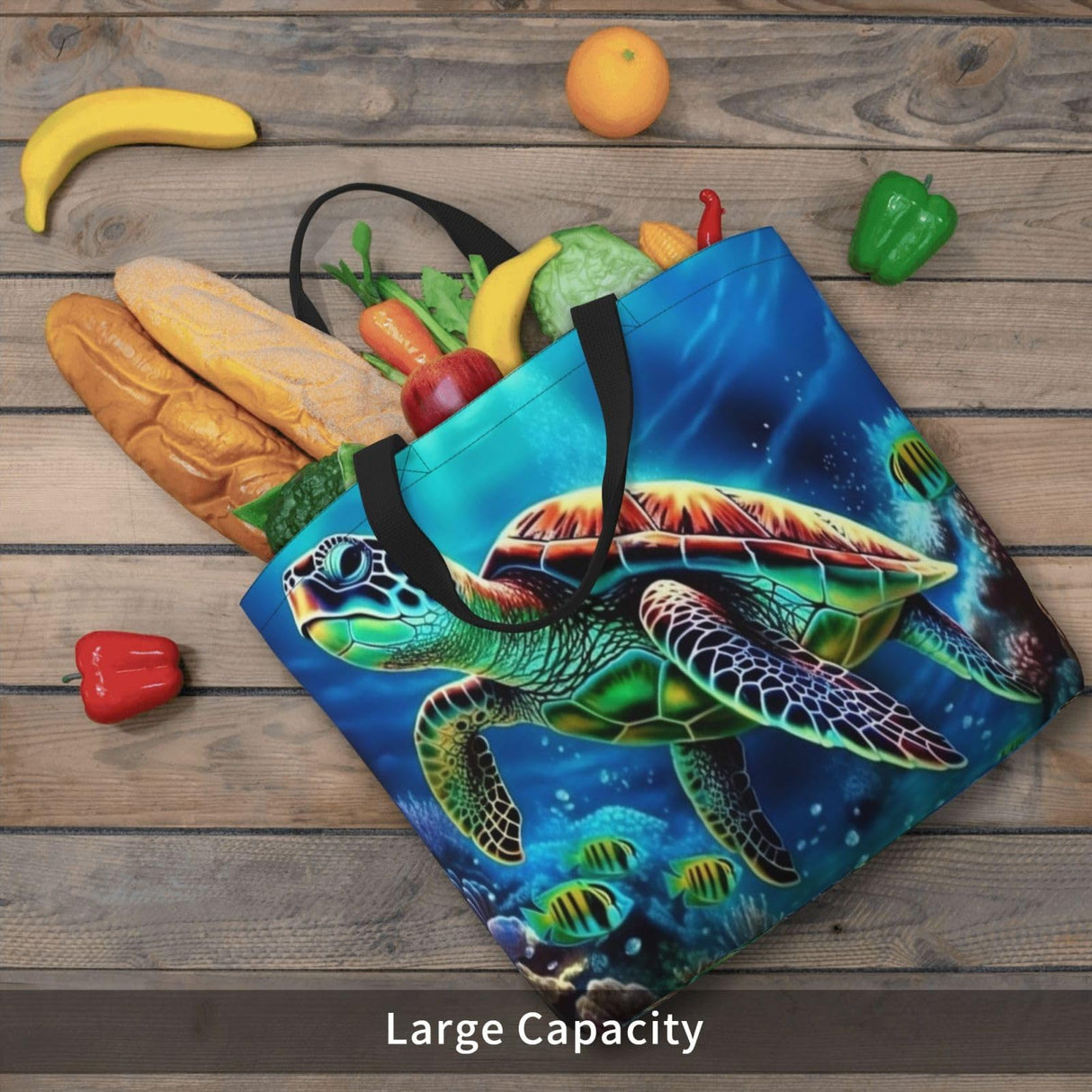 FHEDVBN Sea Turtles Diamond Painting Tote Bags for Women Canvas Tote Purse Large Shoulder Bag Aesthetic Shopping Bags Reusable Grocery Bag Hobo Bags Casual Handbags, Top Zipper Closure FHEDVBN
