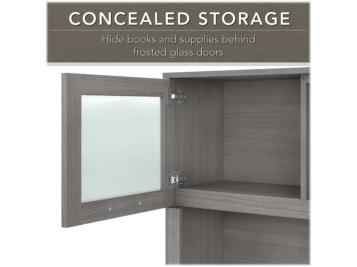 Bush Furniture Somerset 72W L Shaped Desk with Hutch Bush Business Furniture