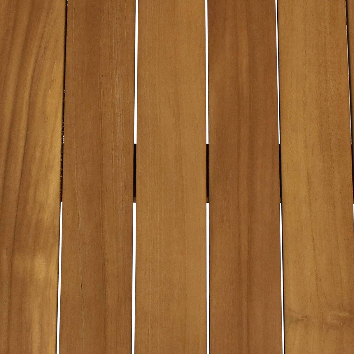 Sunnydaze 45-Inch Solid Teak Rectangular Outdoor Coffee Table - Patio Coffee Table for Outside - Light Brown Wood Stain Finish Sunnydaze