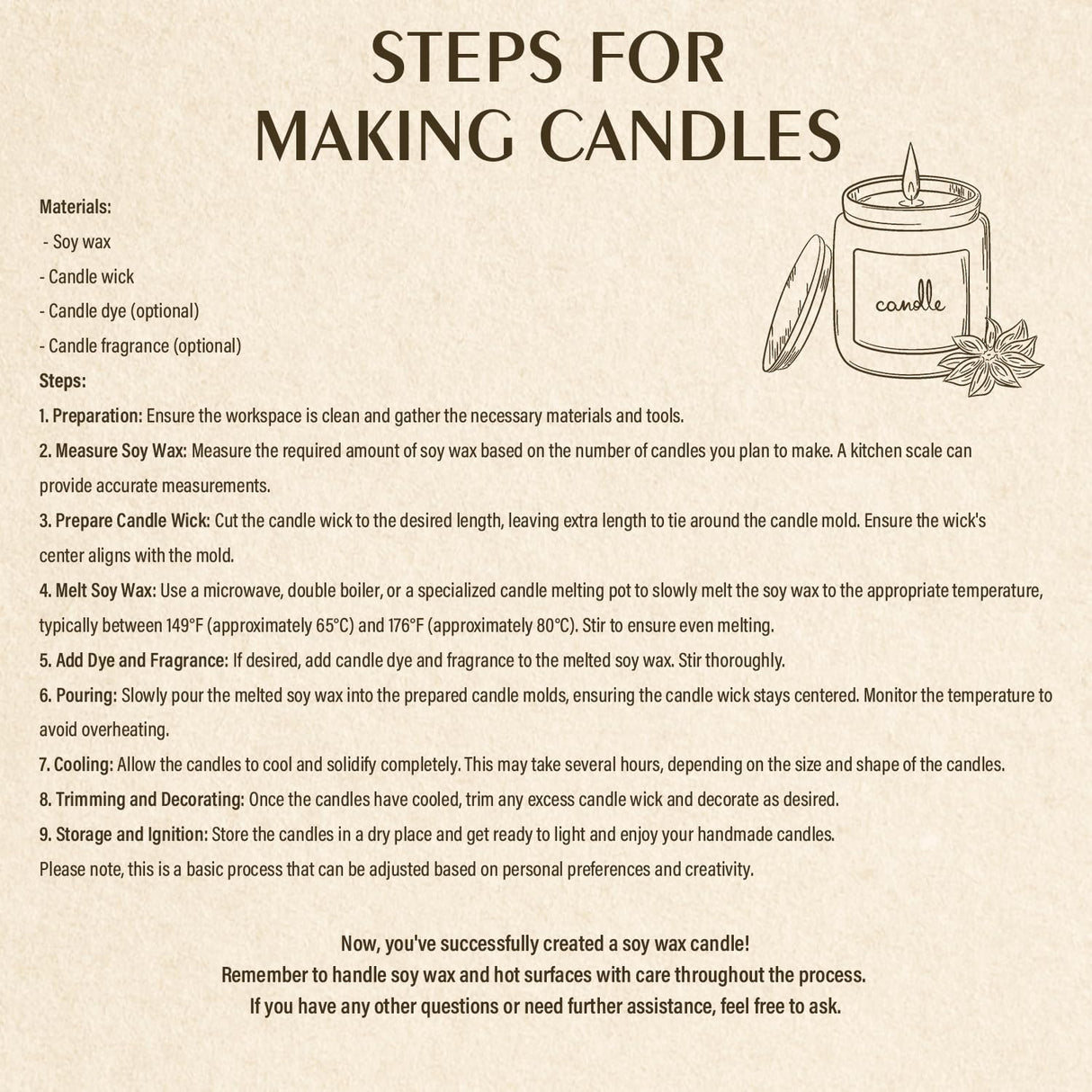 Soy Wax Flakes, Waxcanpy Natural Candle Wax, Organic Soy Wax for Candle Making from Farm, No Additives, Harmless and Pure (5lb) Waxcanpy