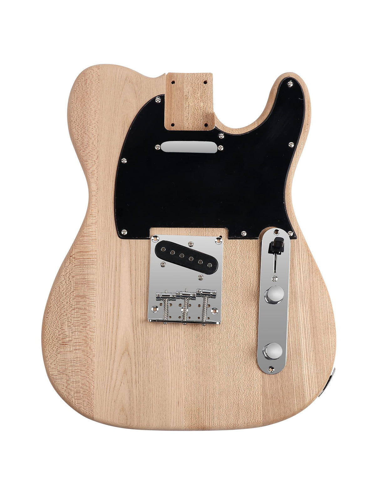 Fistrock DIY Electric Guitar Kit Beginner Kit 6 String Right Handed with Ash Body Hard Maple Neck Rosewood Fingerboard Chrome Hardware Build Your Own Guitar. Fistrock