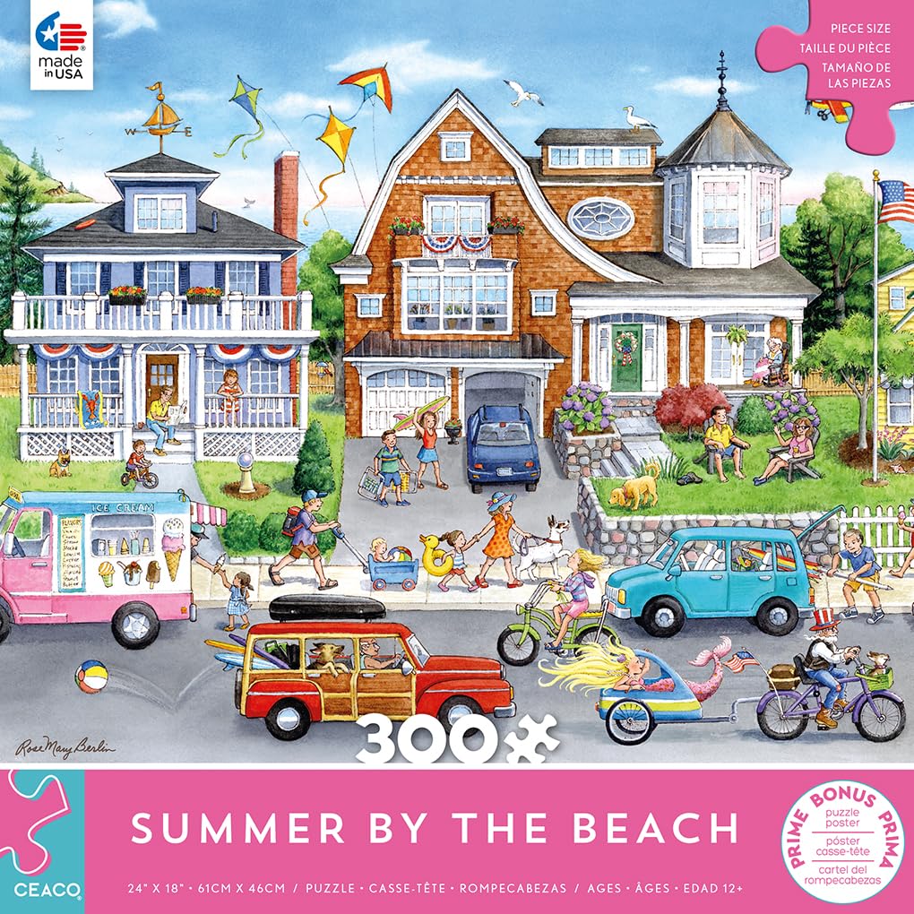 Ceaco - Summer by The Beach - 300 Piece Jigsaw Puzzle Ceaco