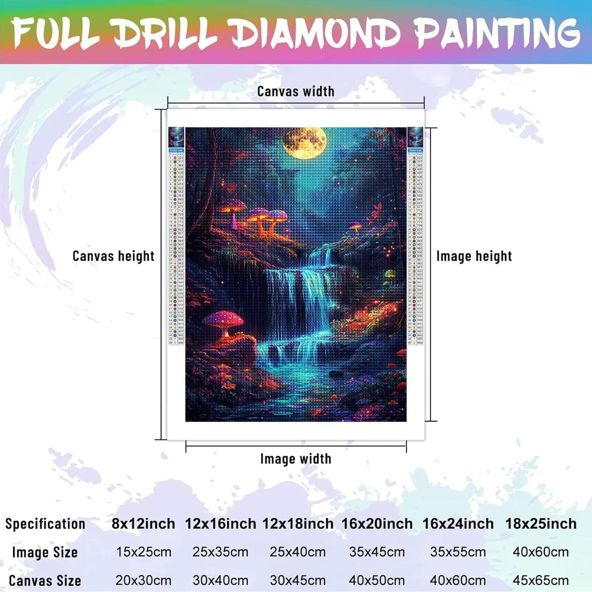 BTKMZ Lotus Pond with Koi Fish Diamond Painting Kits- 5D Full Drill Crafts for Adults Home Wall Decor Gift Diamond Dots,Create a Stunning Water Garden Masterpiece 8x12 Inch BTKMZ