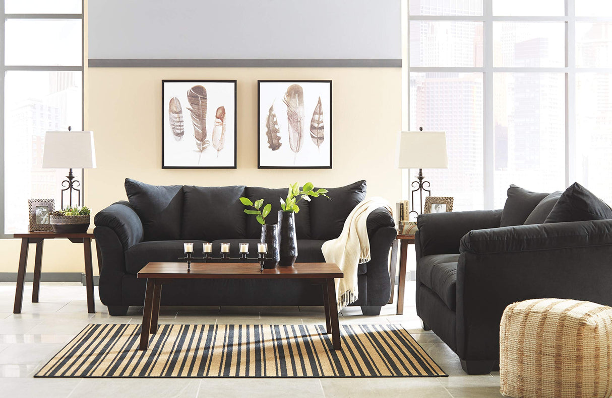 Signature Design by Ashley Darcy Classic Contemporary Sofa, Black Signature Design by Ashley