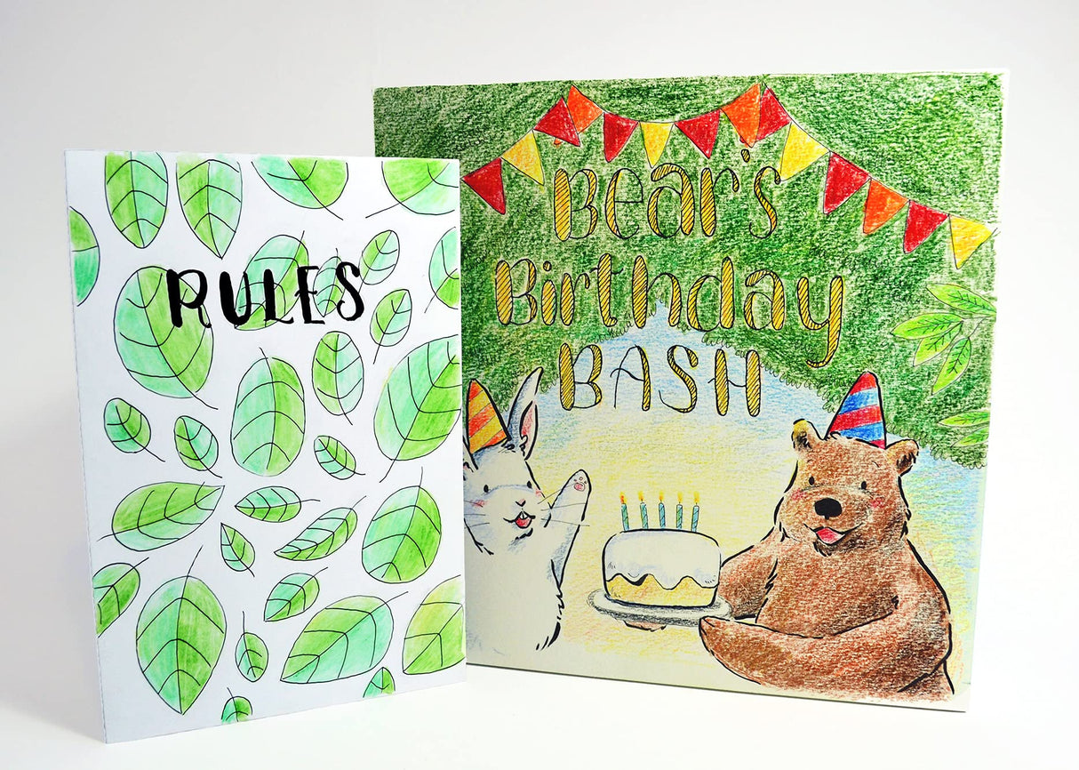 Create Your Own Board Game Set – DIY Kit with Blank Game Board, Game Pieces, Blank Cards, Dice, Spinner, Rulebook, Sand Timer – Build Your Own Game for Family Board Games Apostrophe Games