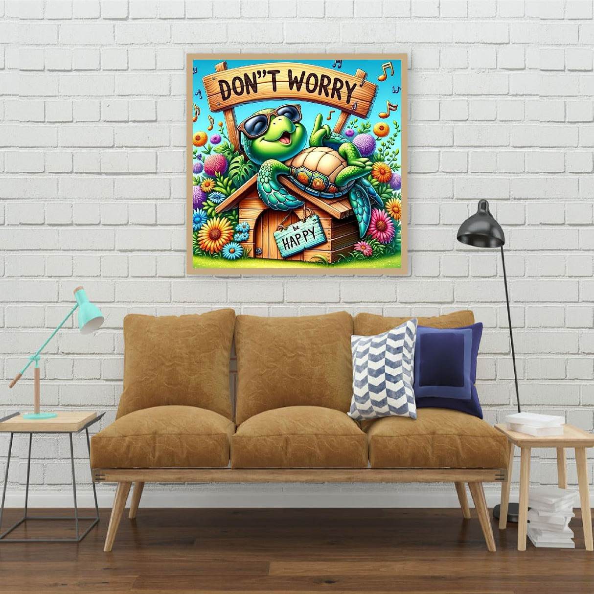 BOHADIY Sea Turtle Diamond Art Painting Kits for Adults, Full Drill Diamond Dots Paintings for Beginners, Round 5D Flowers Paint with Diamonds Pictures Gem Art Painting Kits DIY Crafts Kits 12x12inch BOHADIY