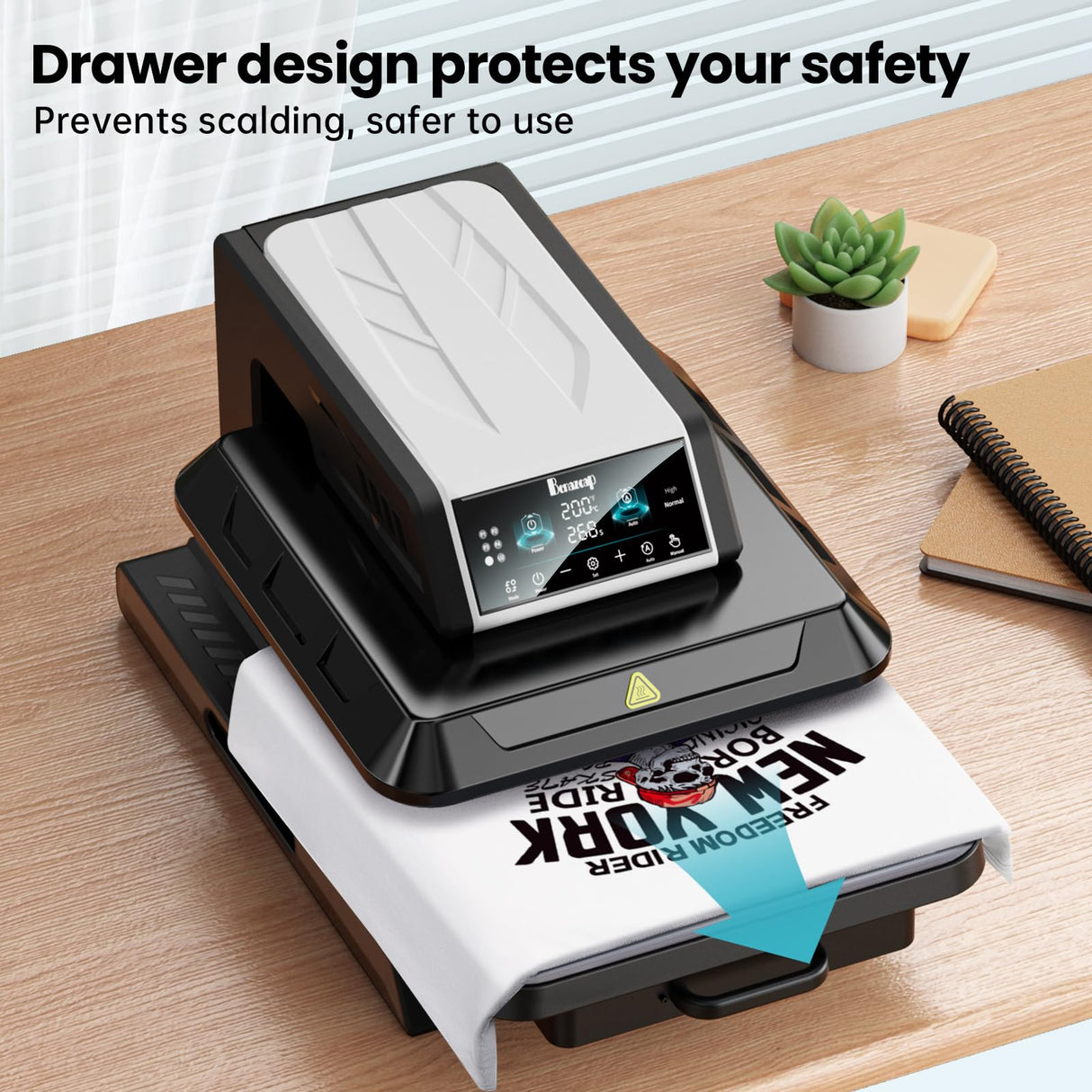 Benazcap Auto Heat Press Machine for T Shirts-Auto-Release 15x15 Heat Press - Rapid Heating, Even Heat Distribution, Ideal for HTV, Sublimation, Heat Transfer Projects Benazcap