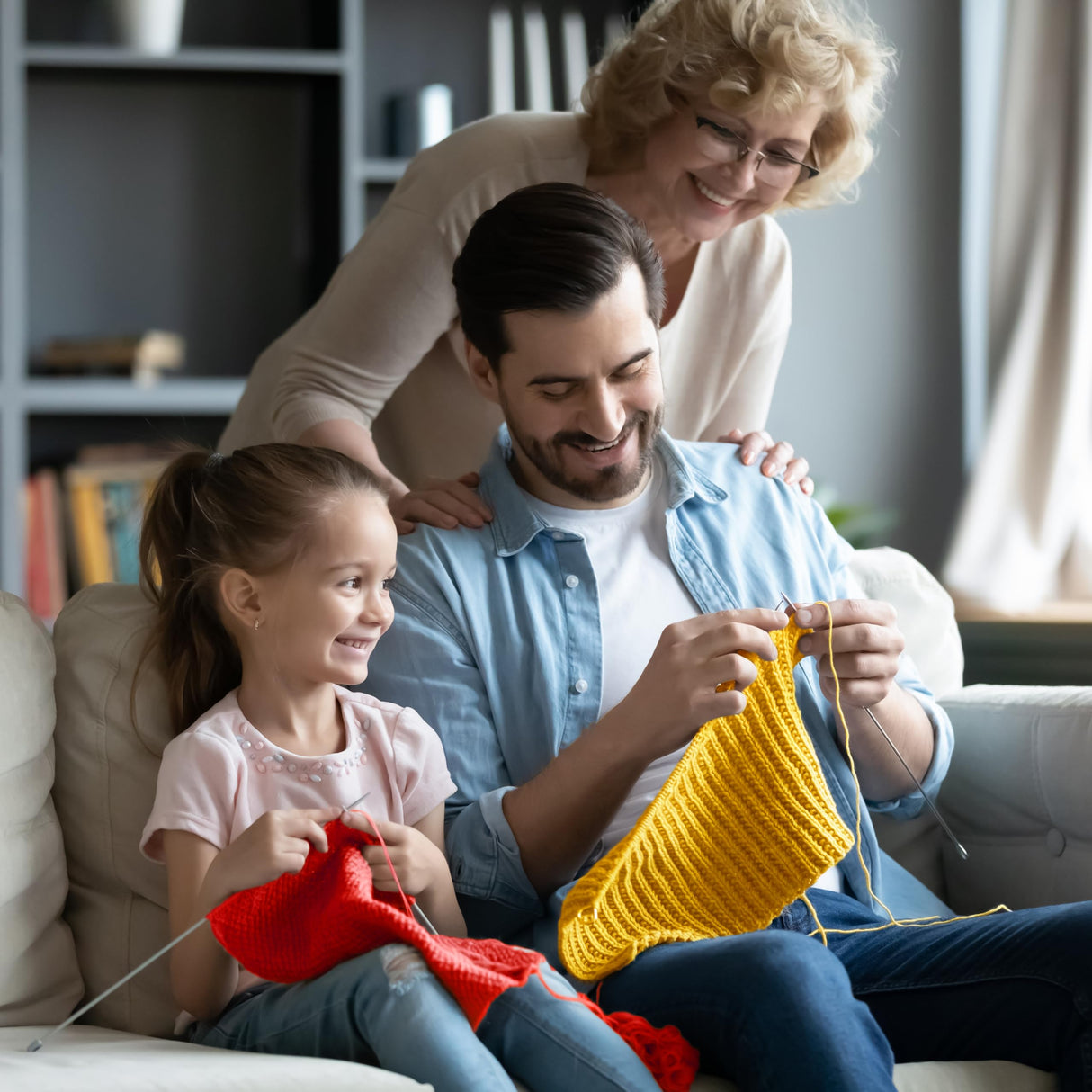 CRAFTISS 30x0.7Oz Acrylic Yarn Mini Skeins - 1300 Yards of Soft Yarn for Crocheting and Knitting Craft Project, Assorted Starter Crochet Bulk Kit for Adults and Kids CRAFTISS