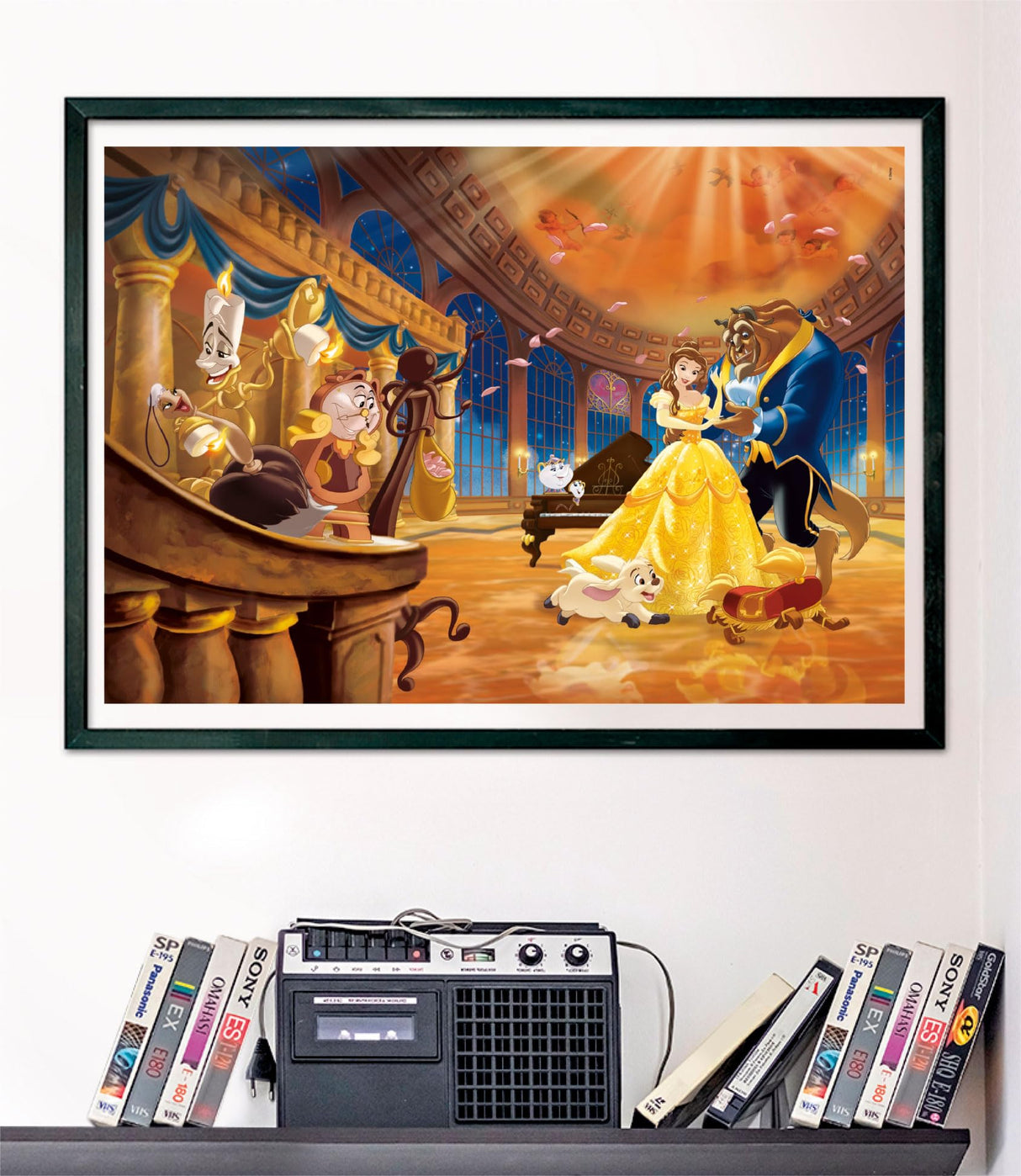Clementoni Jigsaw Puzzle Disney The Belle and The Beast 1000 Pieces - Poster Included, Puzzle for Adults 14-99 Years, Gift for Men/Women, Disney Princess, Made in Italy, 39854 Clementoni