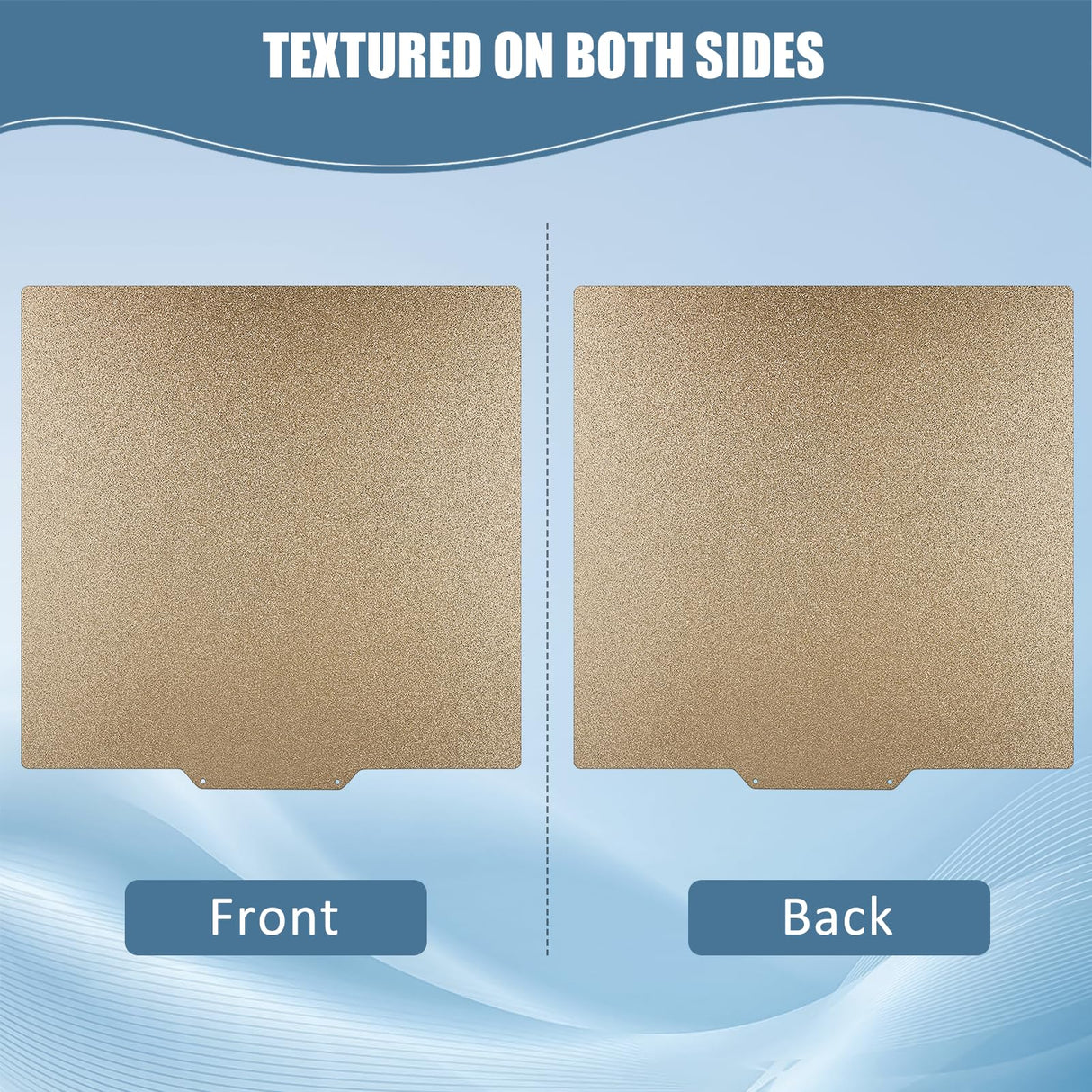 CCTREE Double Sided Textured PEI Sheet for QIDI X-PLUS3, PEI Spring Steel Build Plate Flexible Print Bed Removable Surface Platform for QIDI X-PLUS3, Crealty Ender 7 3D Printers, 280 * 280mm CCTREE