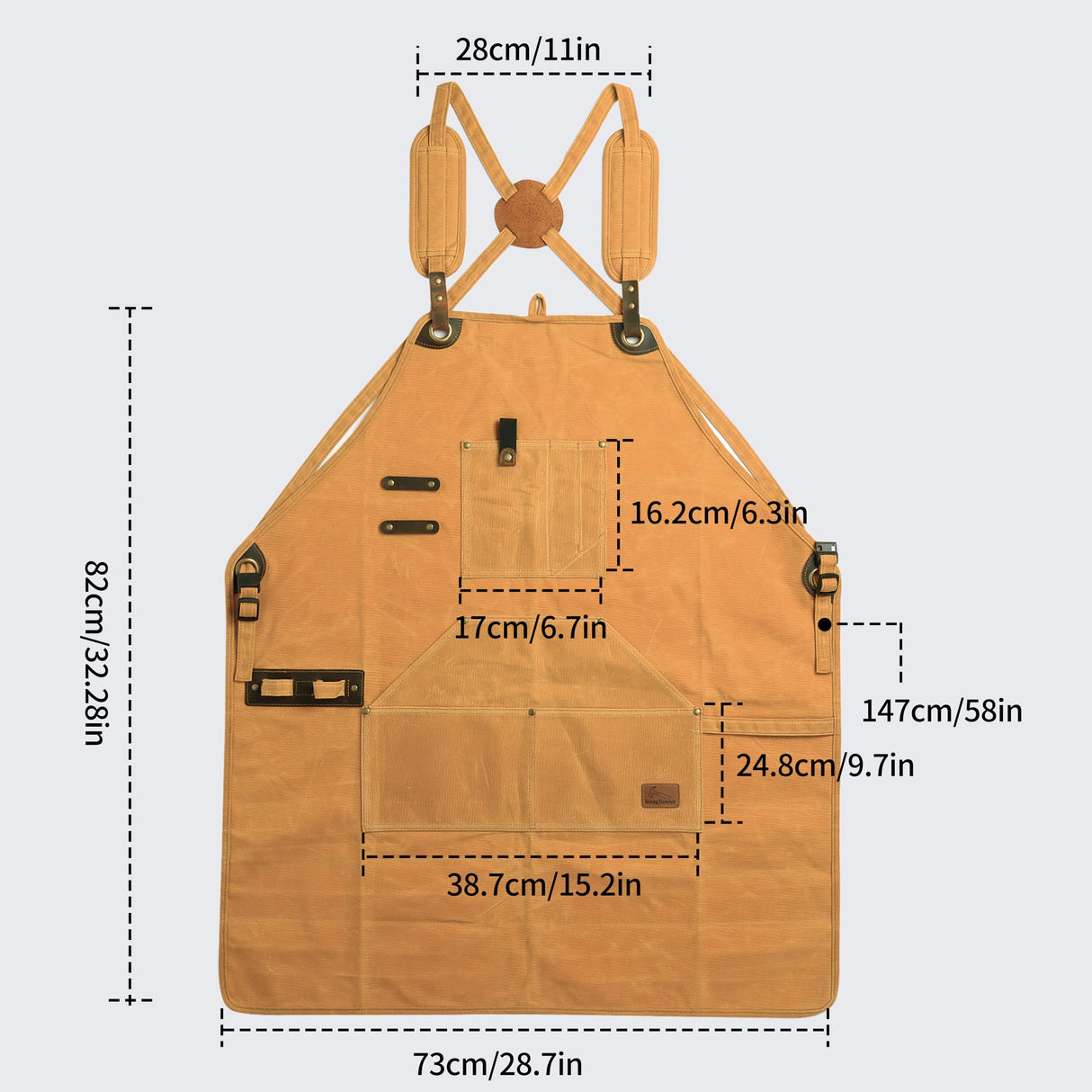 Strong Hammer Tool Aprons,Woodworking Apron,Versatile Apron with Multiple Pockets - Perfect,Apron For Men Women,Kitchen Aprons For Women,M-XXXL Strong Hammer