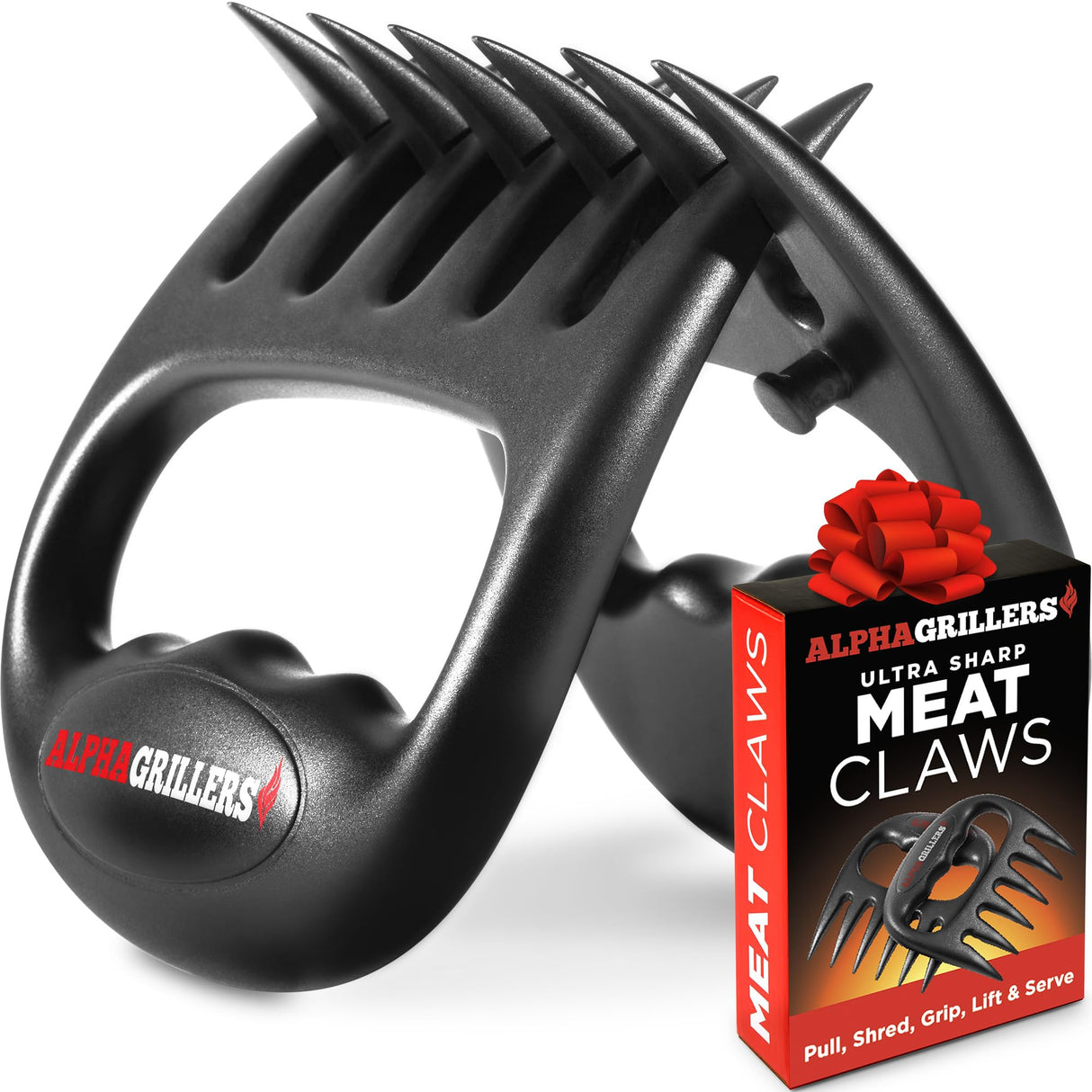 Meat Shredder Claws - BBQ Smoker Accessories Pulled Pork Tool - Barbecue Grilling Gifts for Men Valentines Day Gifts for Him Alpha Grillers
