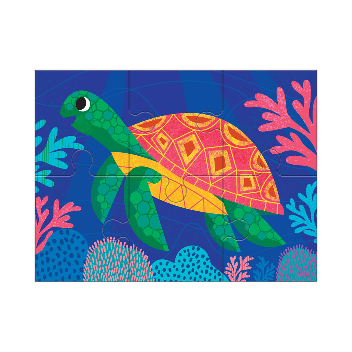 Mudpuppy Ocean Friends 4-in-a-Box Puzzle Set from Mudpuppy, Includes 4 Progressive Jigsaw Puzzles for Kids with 4-12 Pieces, Colorful Ocean Animal Illustrations, for Kids Ages 2+ Mudpuppy